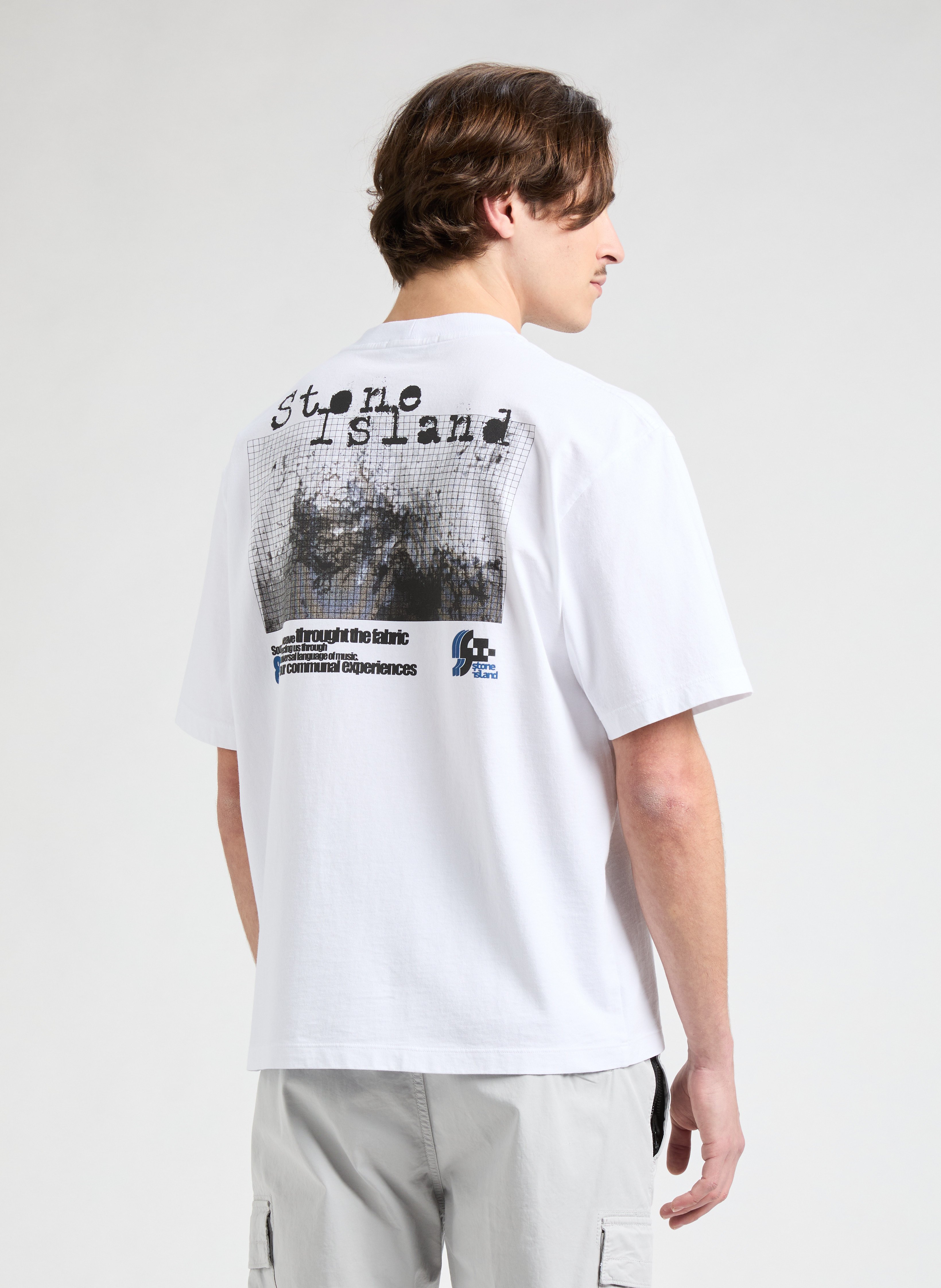 T-shirt en coton STONE ISLAND Blanc