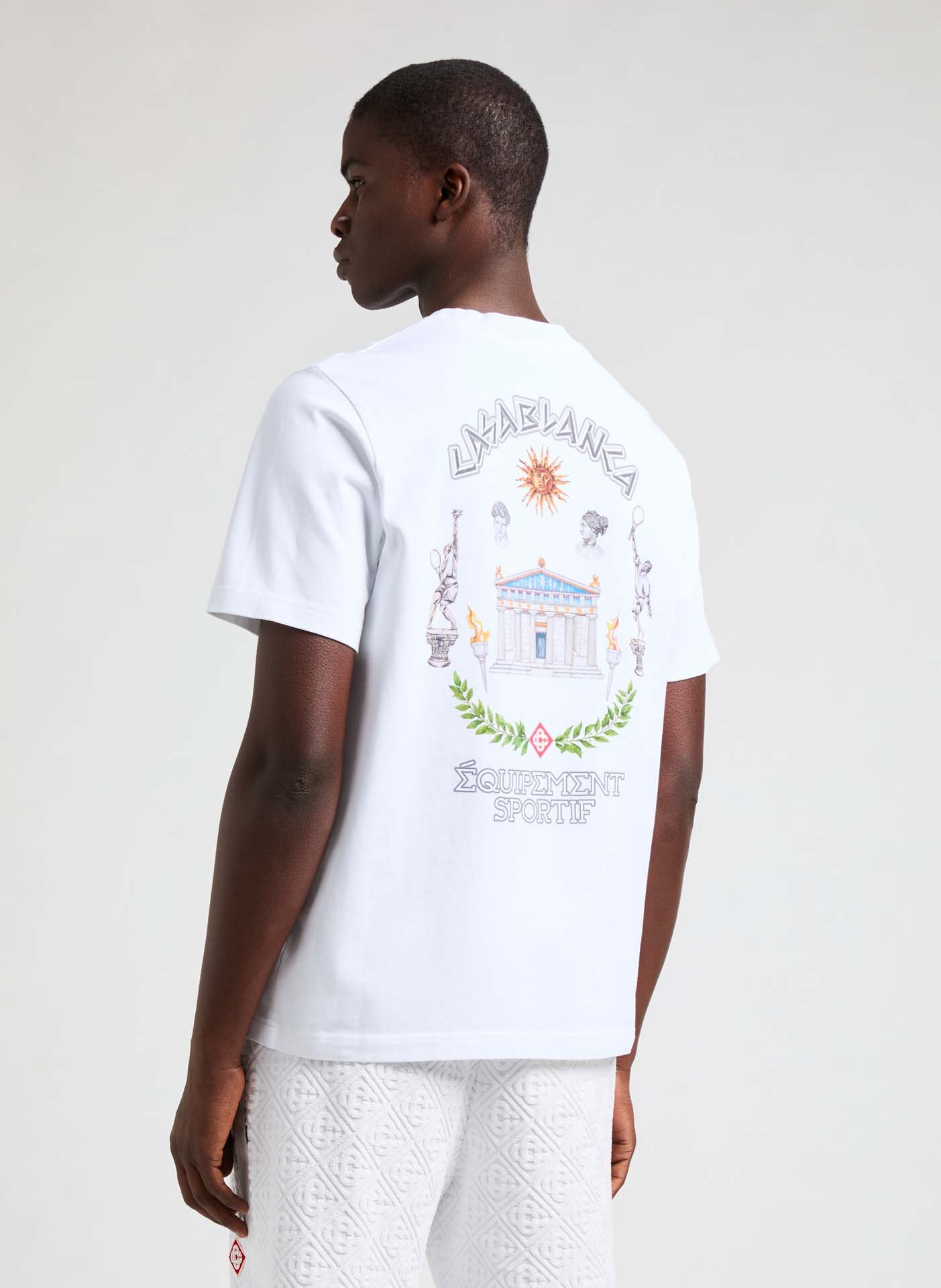 Printed T-shirt CASABLANCA PARIS White