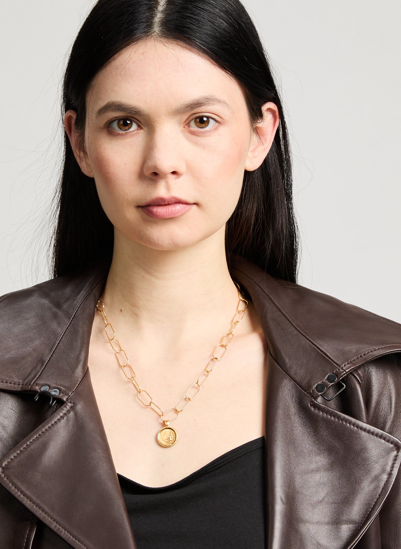 Collier Hercules Oval HERMINA ATHENS Doré