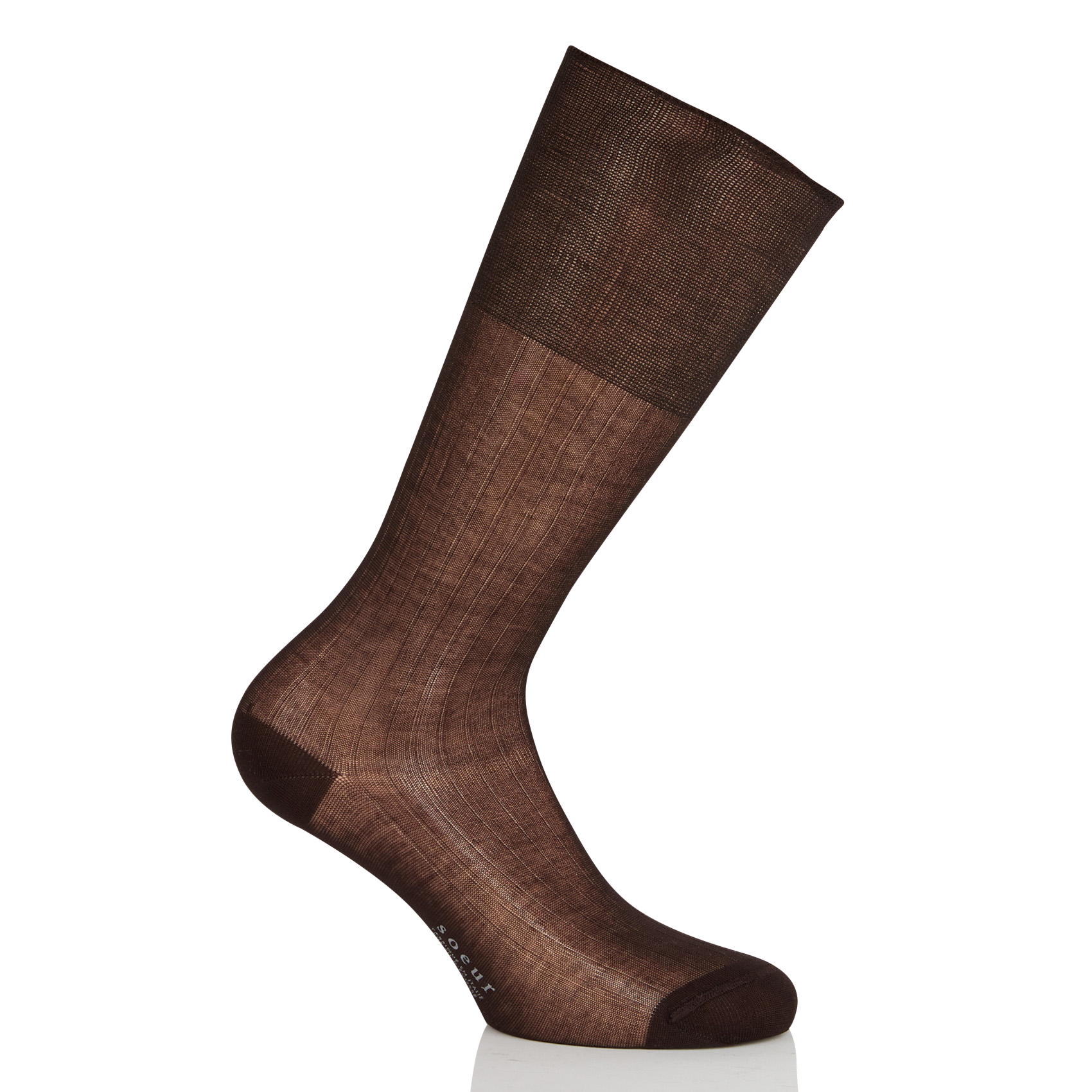 Chaussettes en coton bach SOEUR Marron