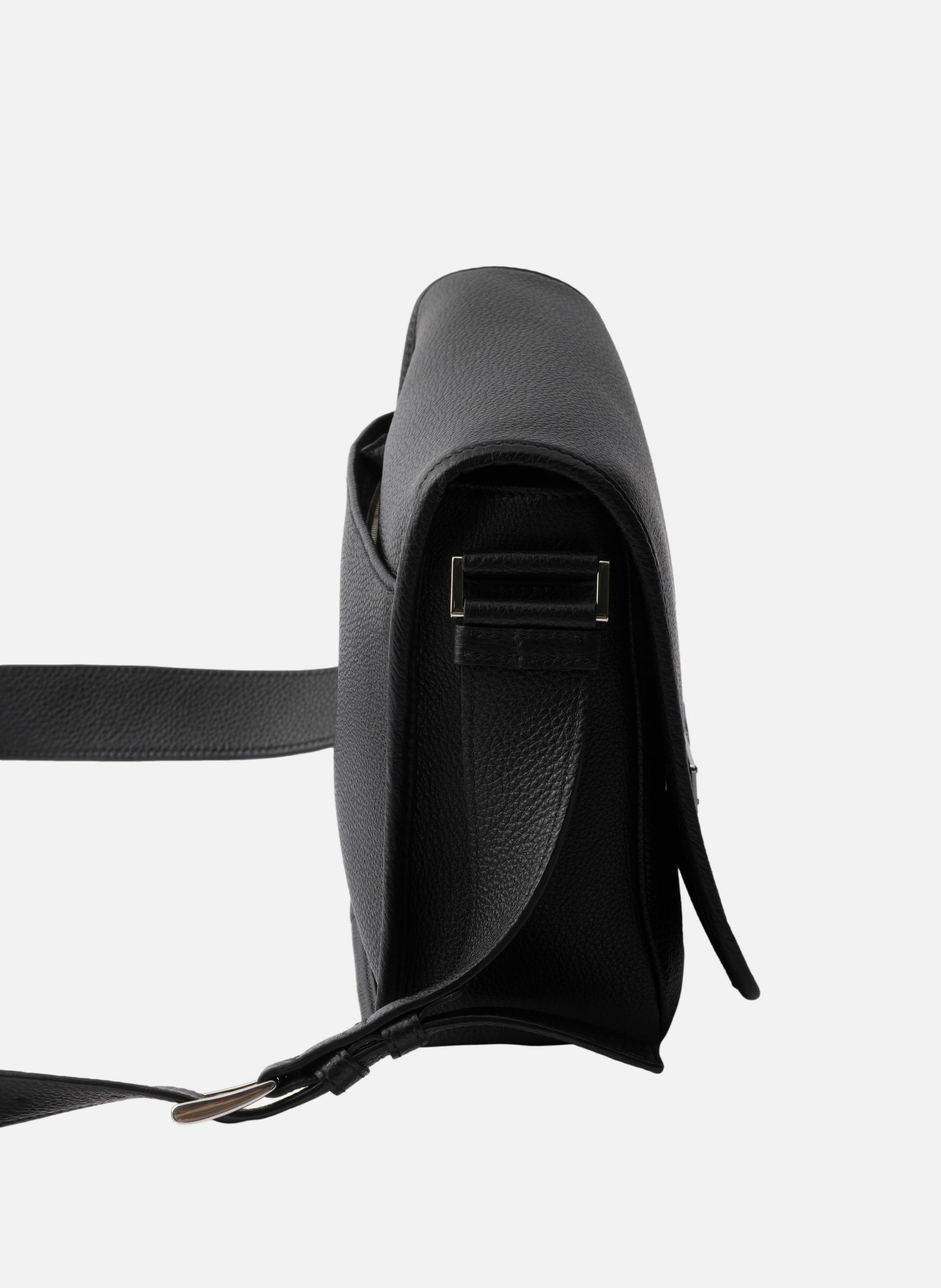 Sac porté épaule en cuir PRADA Noir