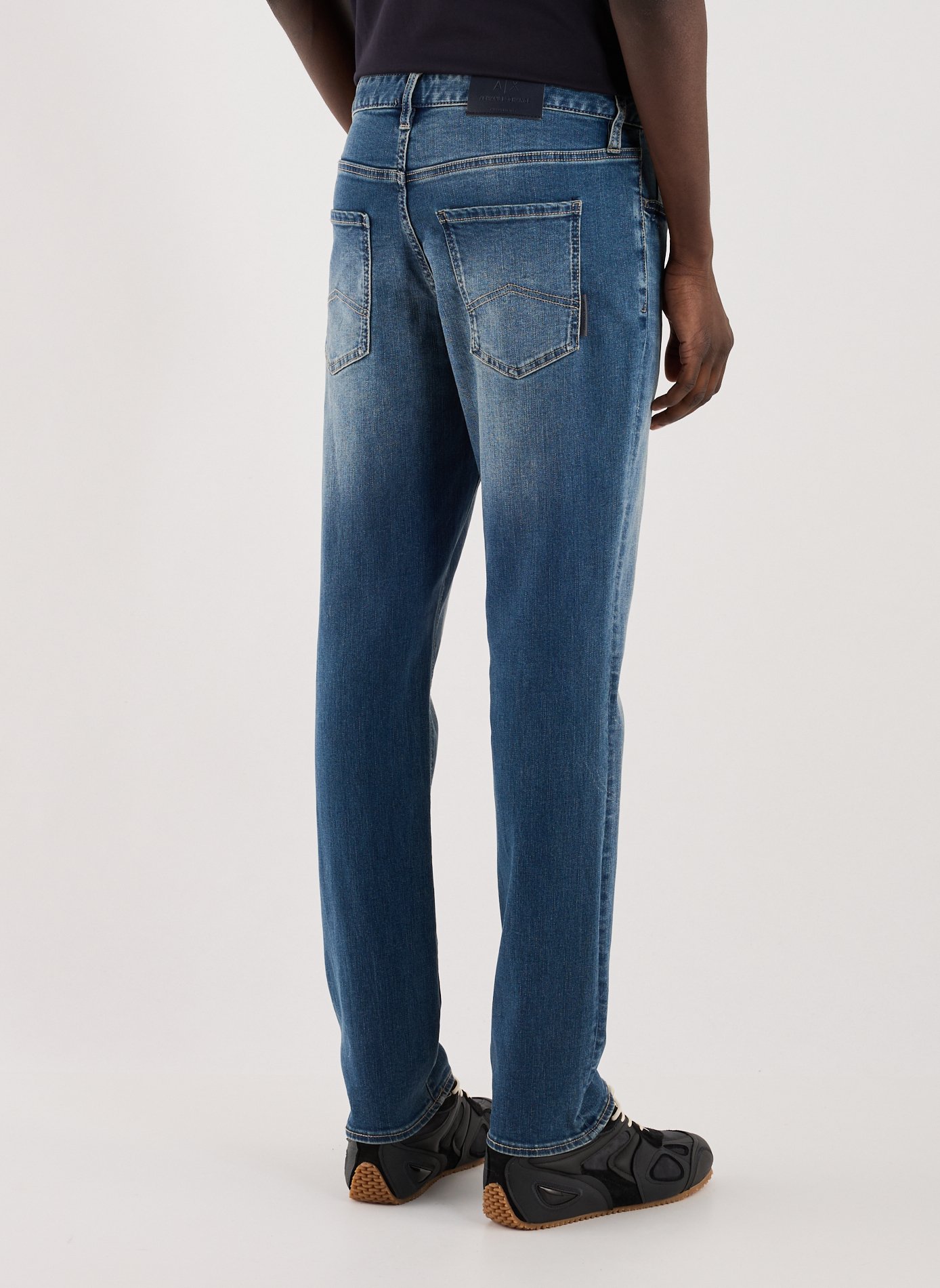 Cotton-blend slim-fit jeans ARMANI EXCHANGE Blue