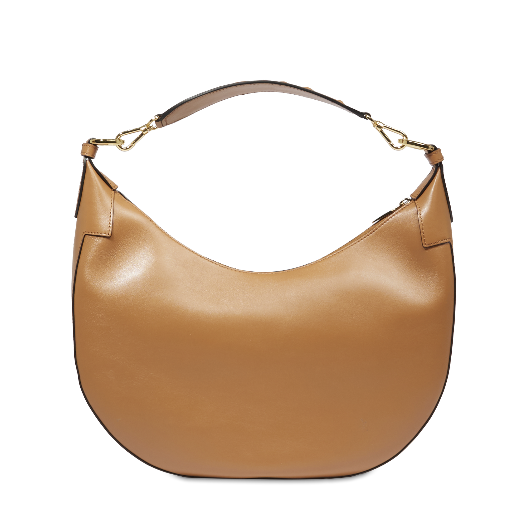 Sac hobo zippé m origami de lancel en cuir LANCEL Marron