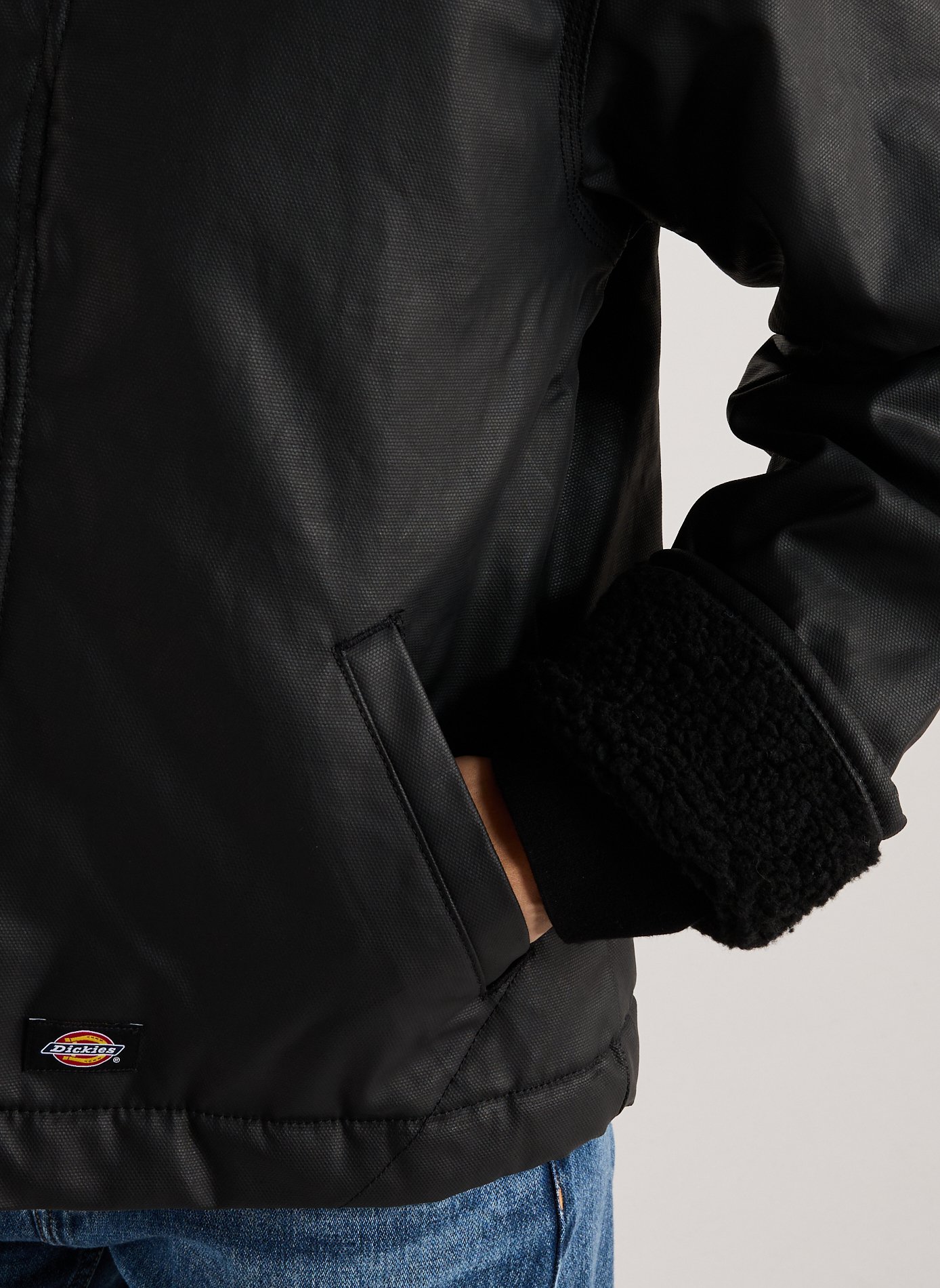 Jacket with classic cotton collar DICKIES Black