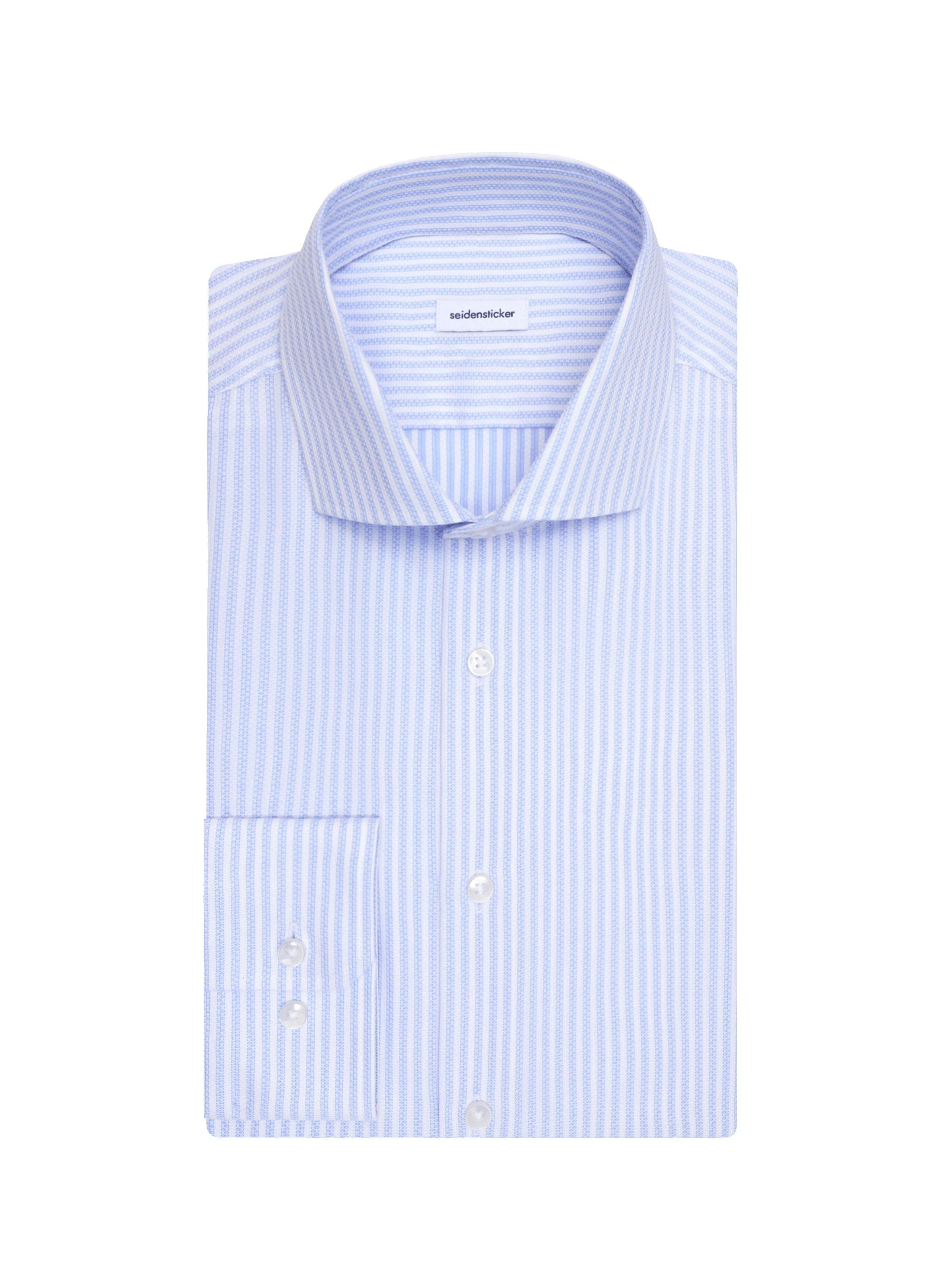 Chemise à rayures en coton SEIDENSTICKER Bleu