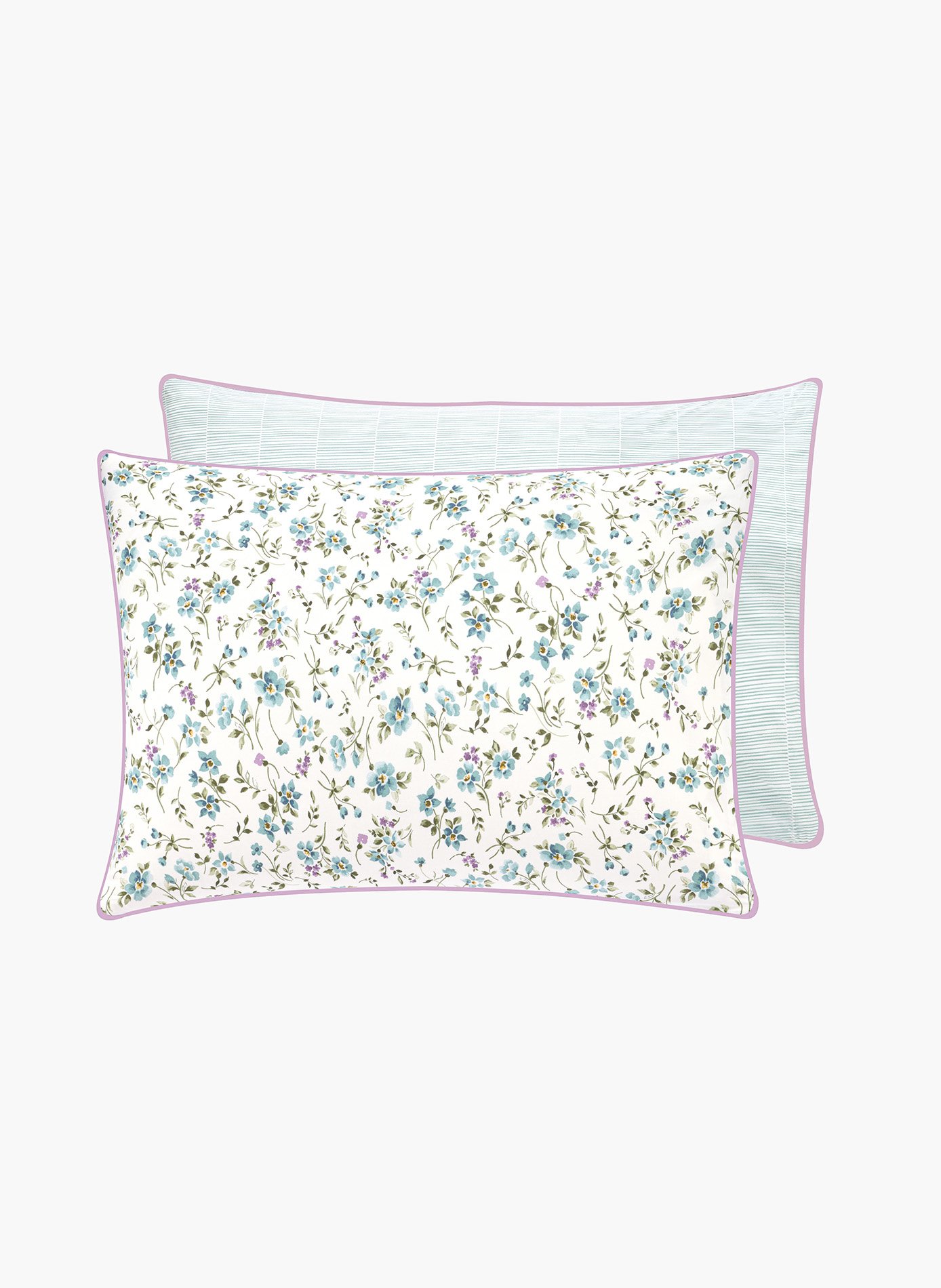 TAIE D'OREILLER Fugace ANNE DE SOLENE Bleu