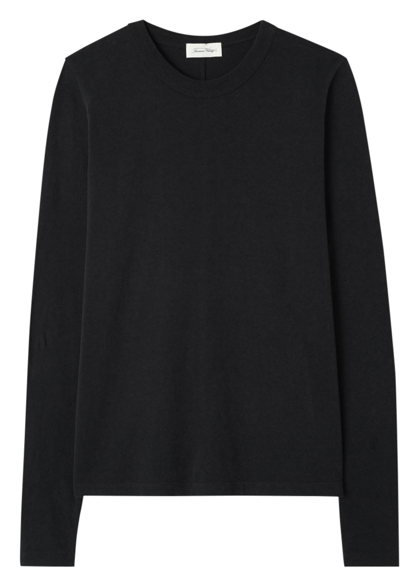 Tee-shirt à col rond en coton gamipy AMERICAN VINTAGE Noir