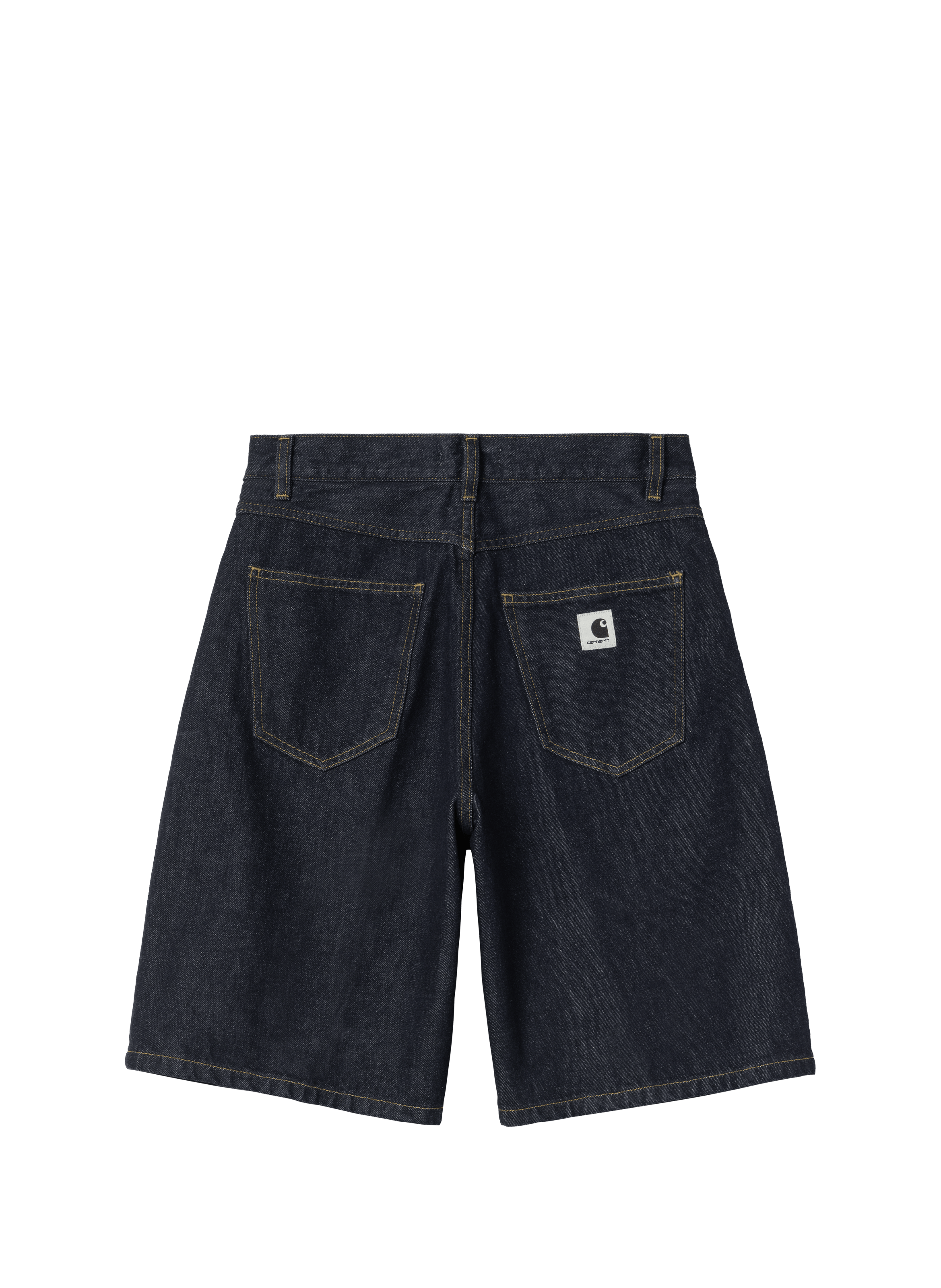 Korte wijde broek van katoenen denim. CARHARTT WIP Blauw