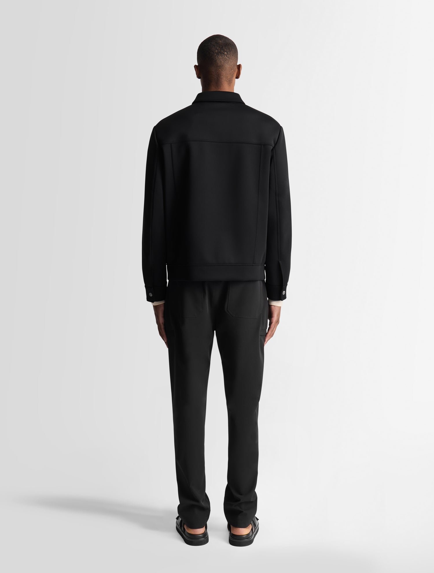 Veste roventir col chemise coupe regular FUSALP Noir