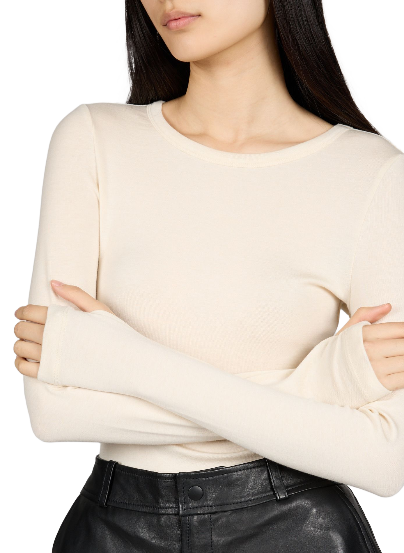 T-shirt à manches longues ROUGE EDIT Beige