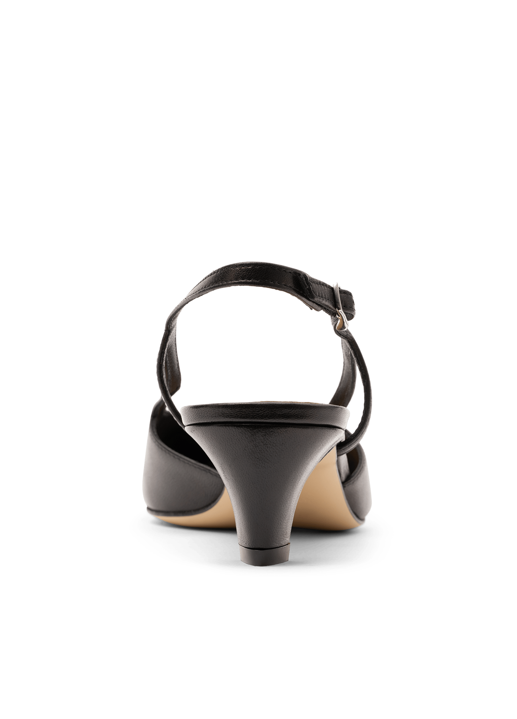 Sling back orso en nappa PARALLELE Noir