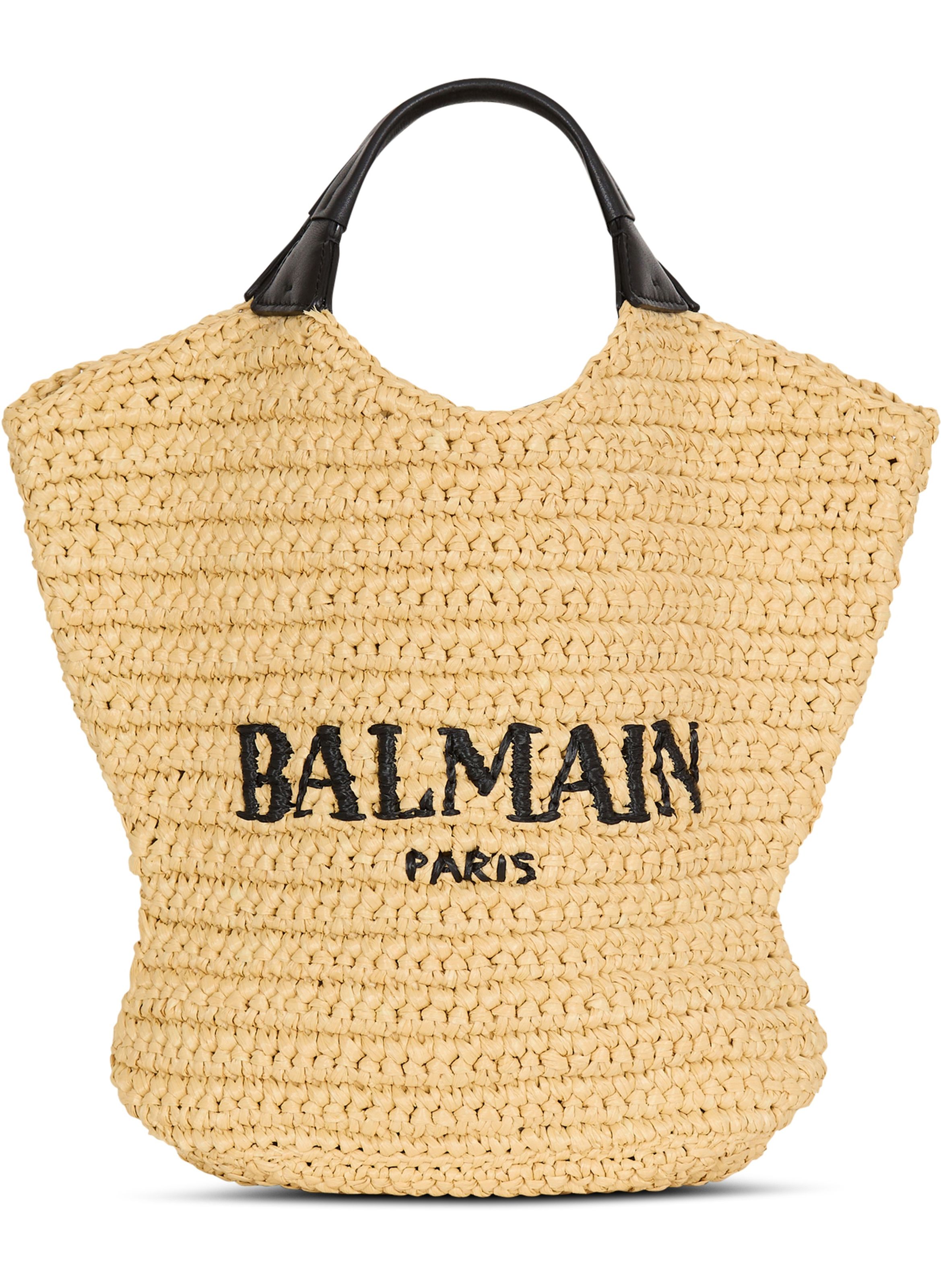Sac cabas balmain mini en crochet BALMAIN Beige