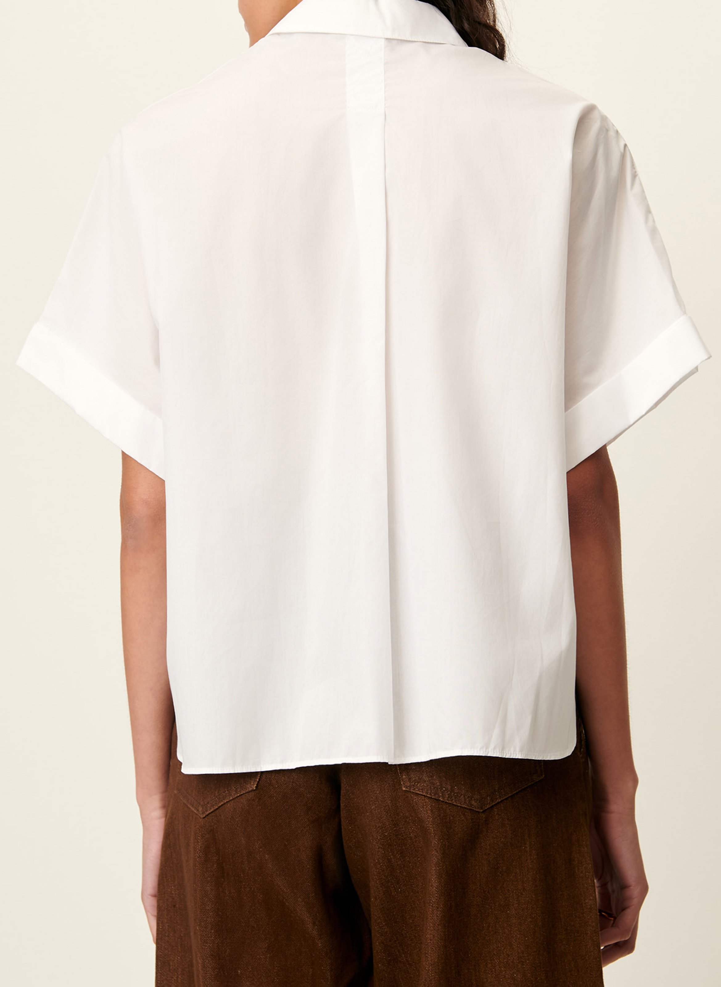 Chemise droite en coton dellord SESSUN Blanc