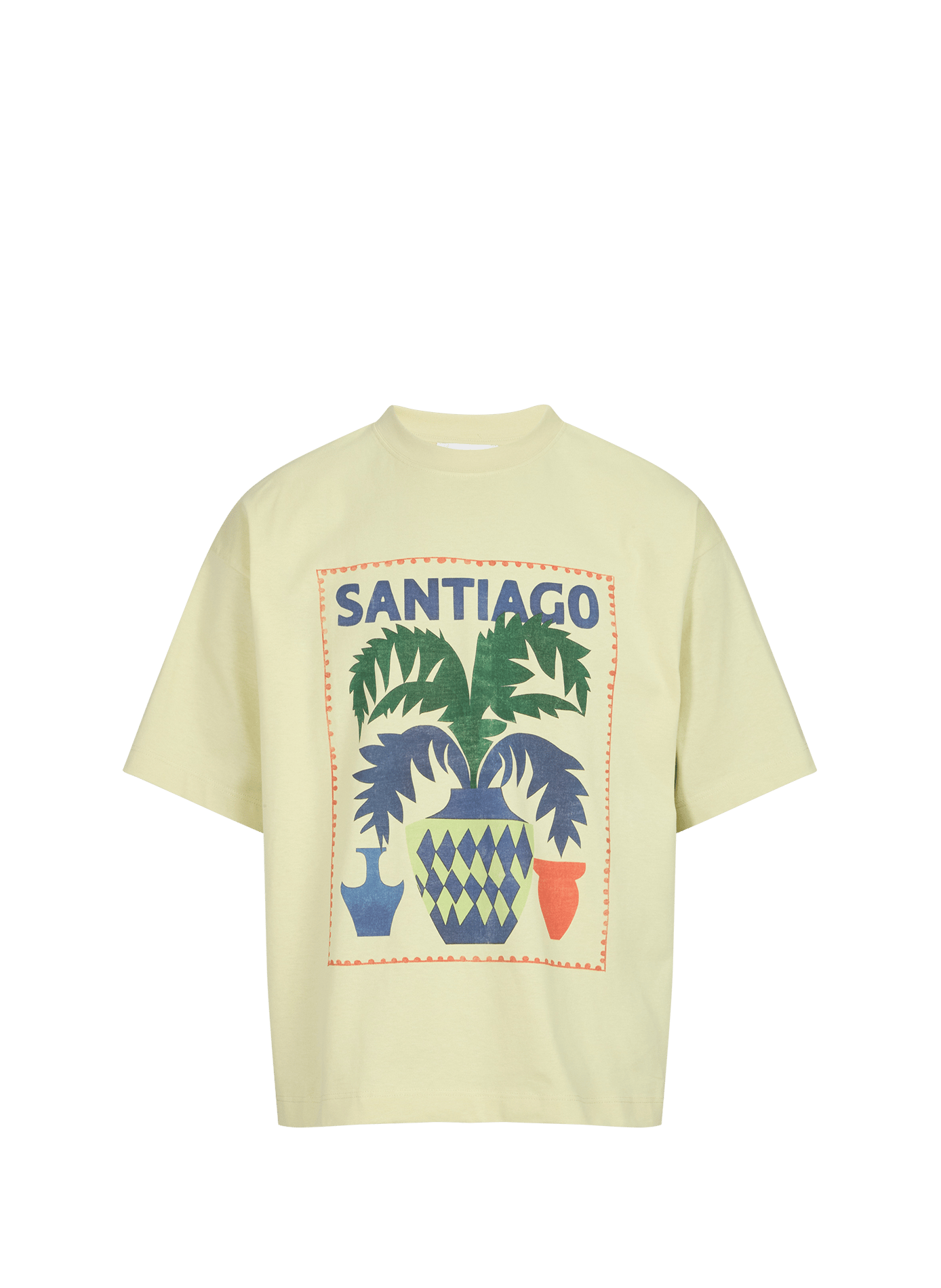 Tee-shirt droit sérigraphié TOPSHOP Vert