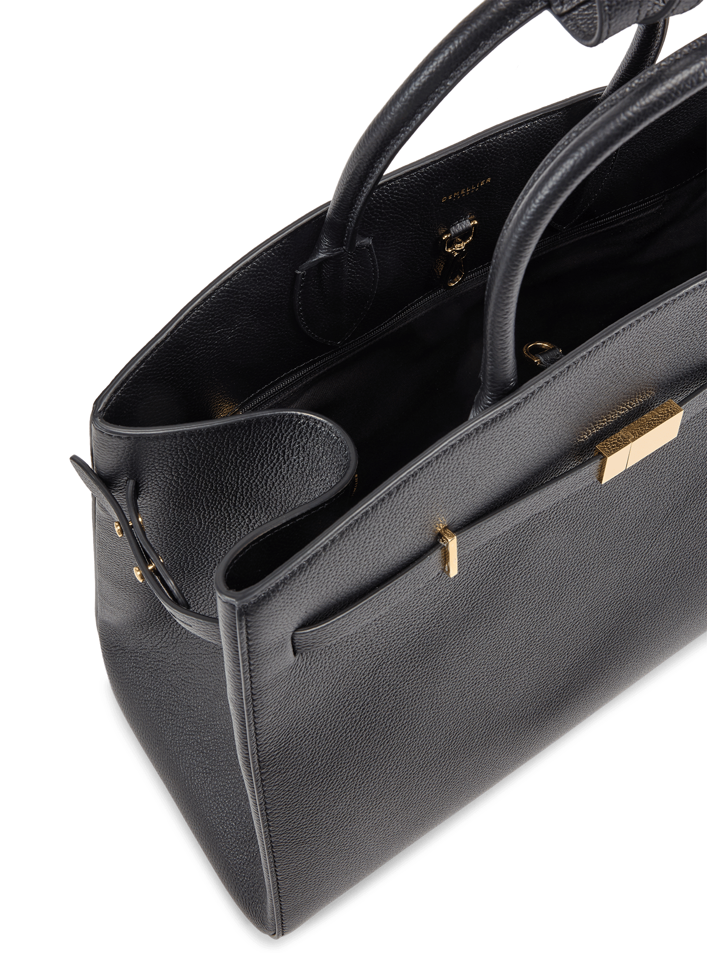 Shopper-Tasche New York aus Leder DEMELLIER LONDON Schwarz