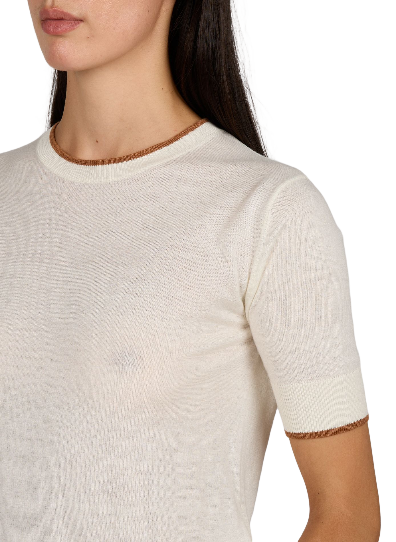 Round neck silk and wool sweater MAX MARA STUDIO White