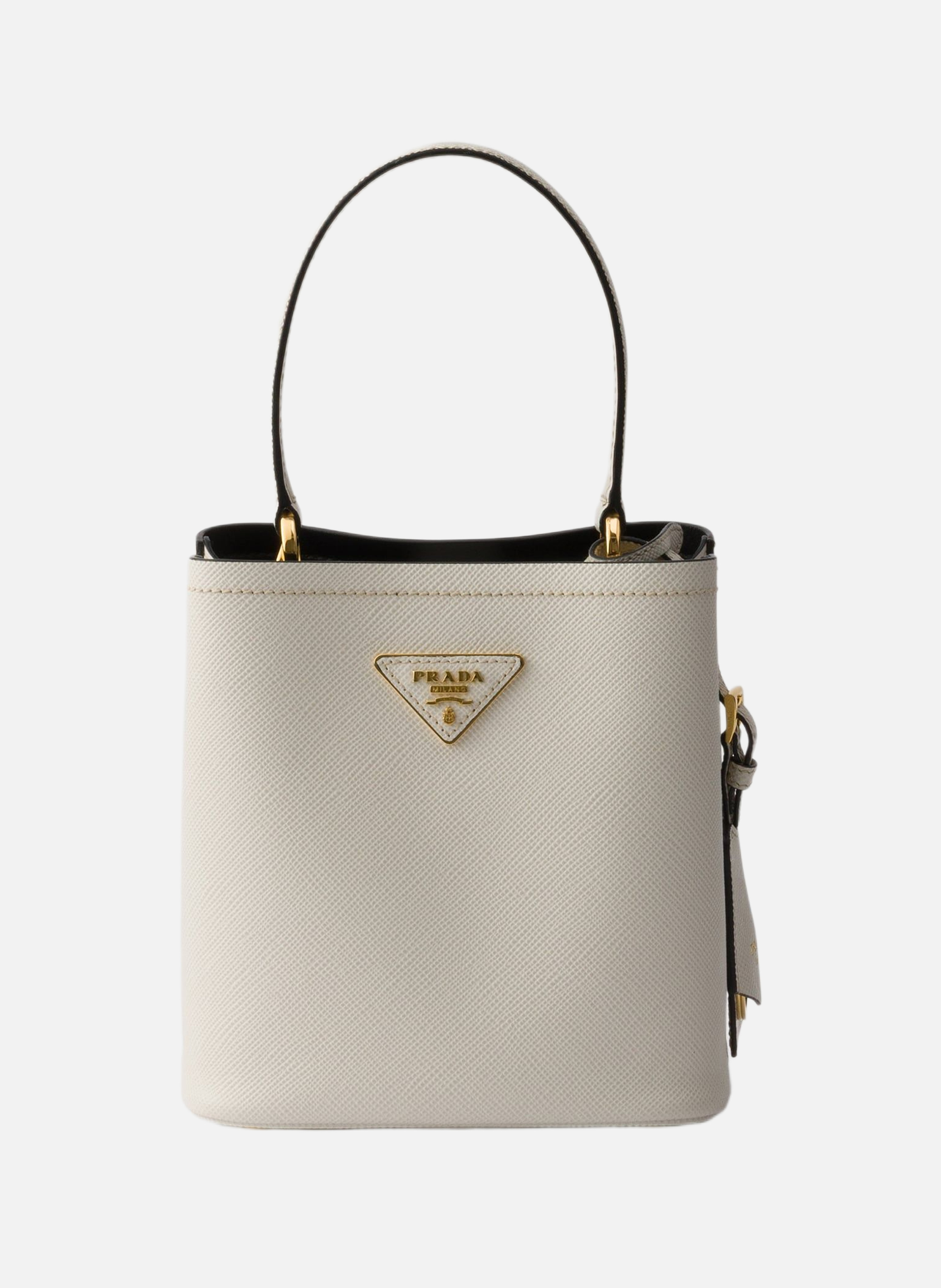 Mini sac prada panier en cuir saffiano PRADA Beige