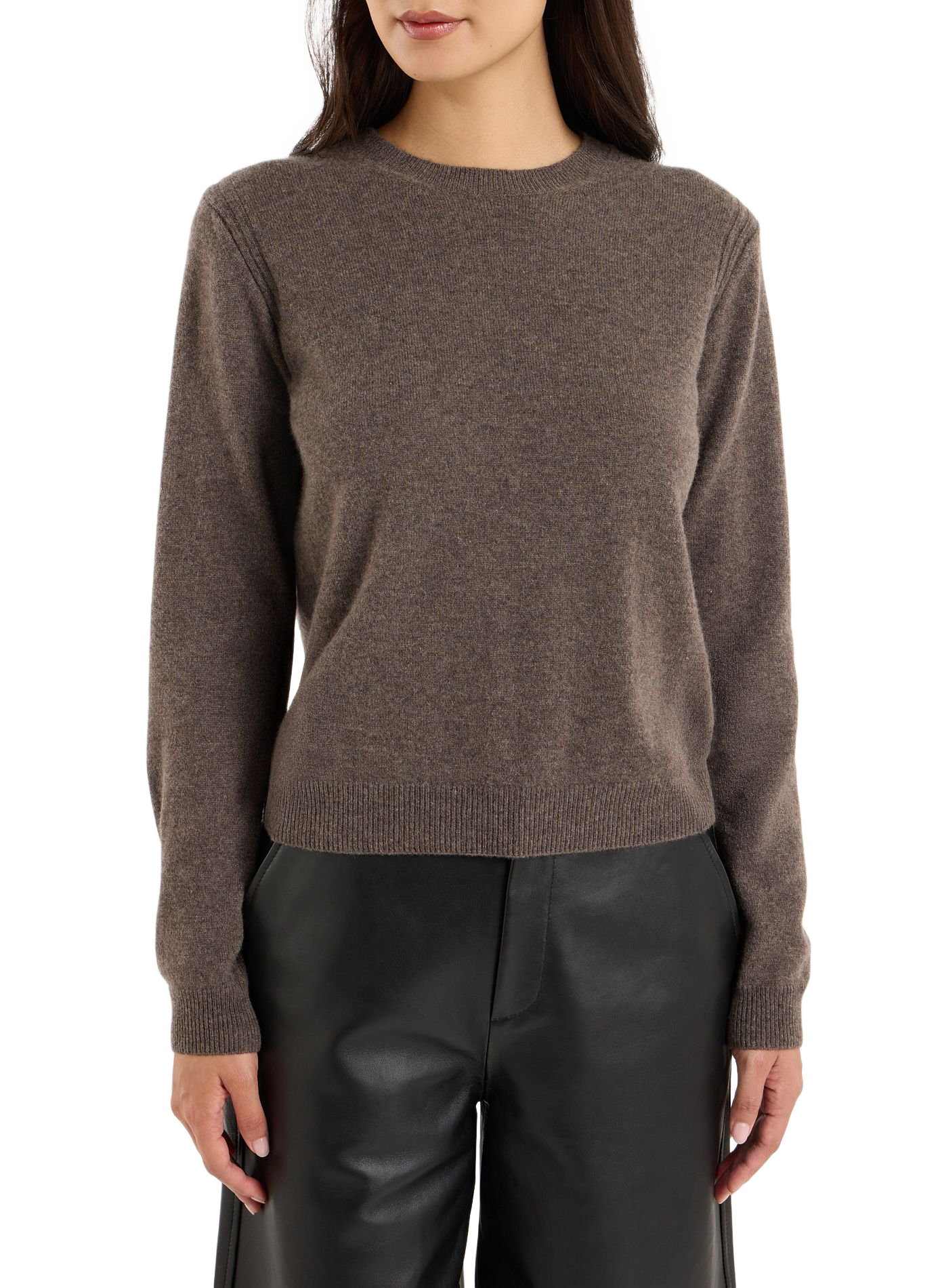 Straight cashmere sweater SAISON 1865 Brown