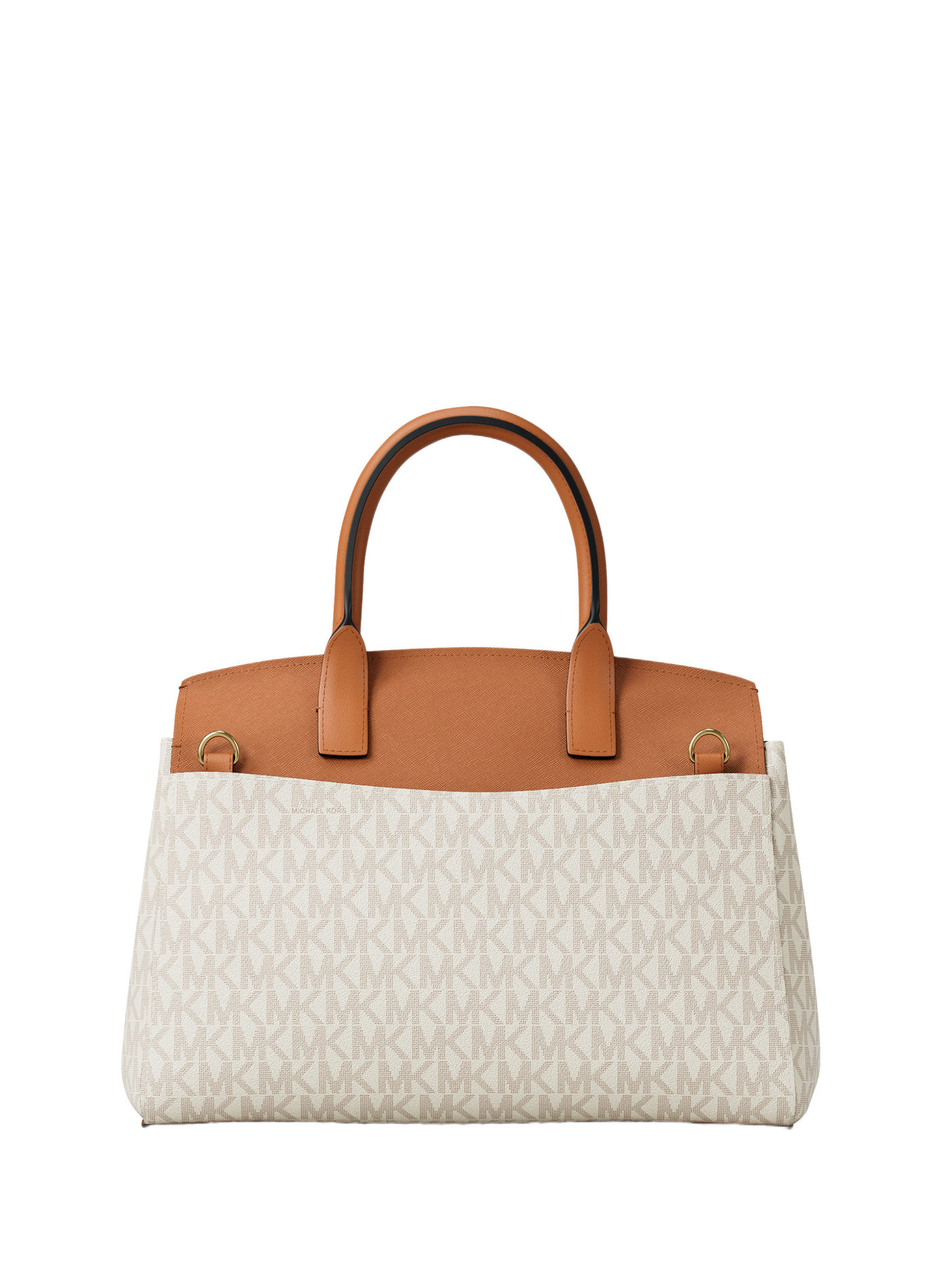 Sac à man Landry texturé à imprimé logo MICHAEL KORS Beige