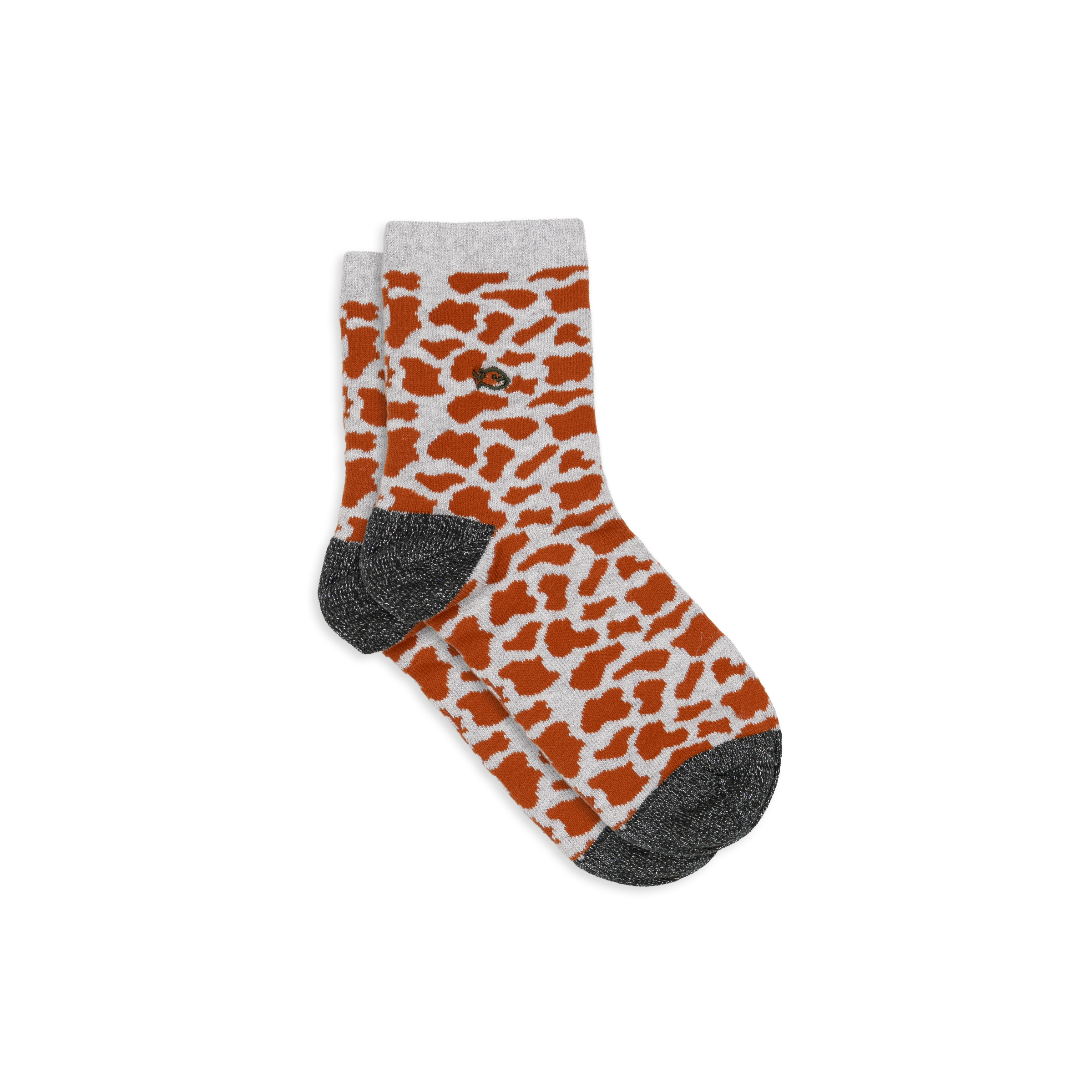 Chaussettes en coton peigné vache BILLYBELT Marron