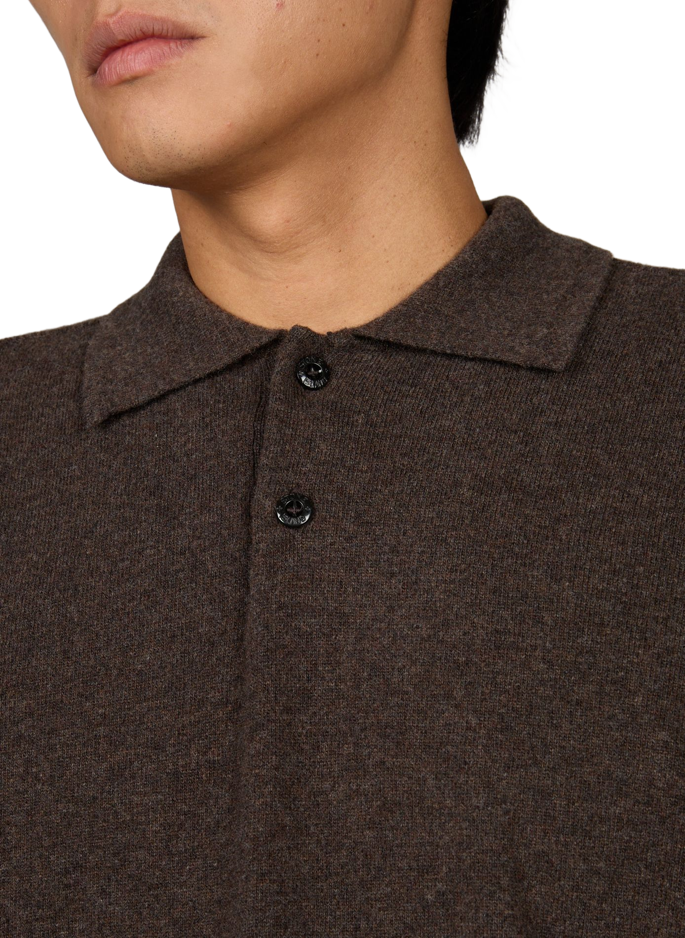 Gerade geschnittenes Polo aus reiner Schurwolle STONE ISLAND Grau