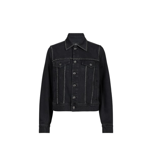 Veste en jean Adi droite en coton mélangé Veste en jean Adi droite en coton mélangé