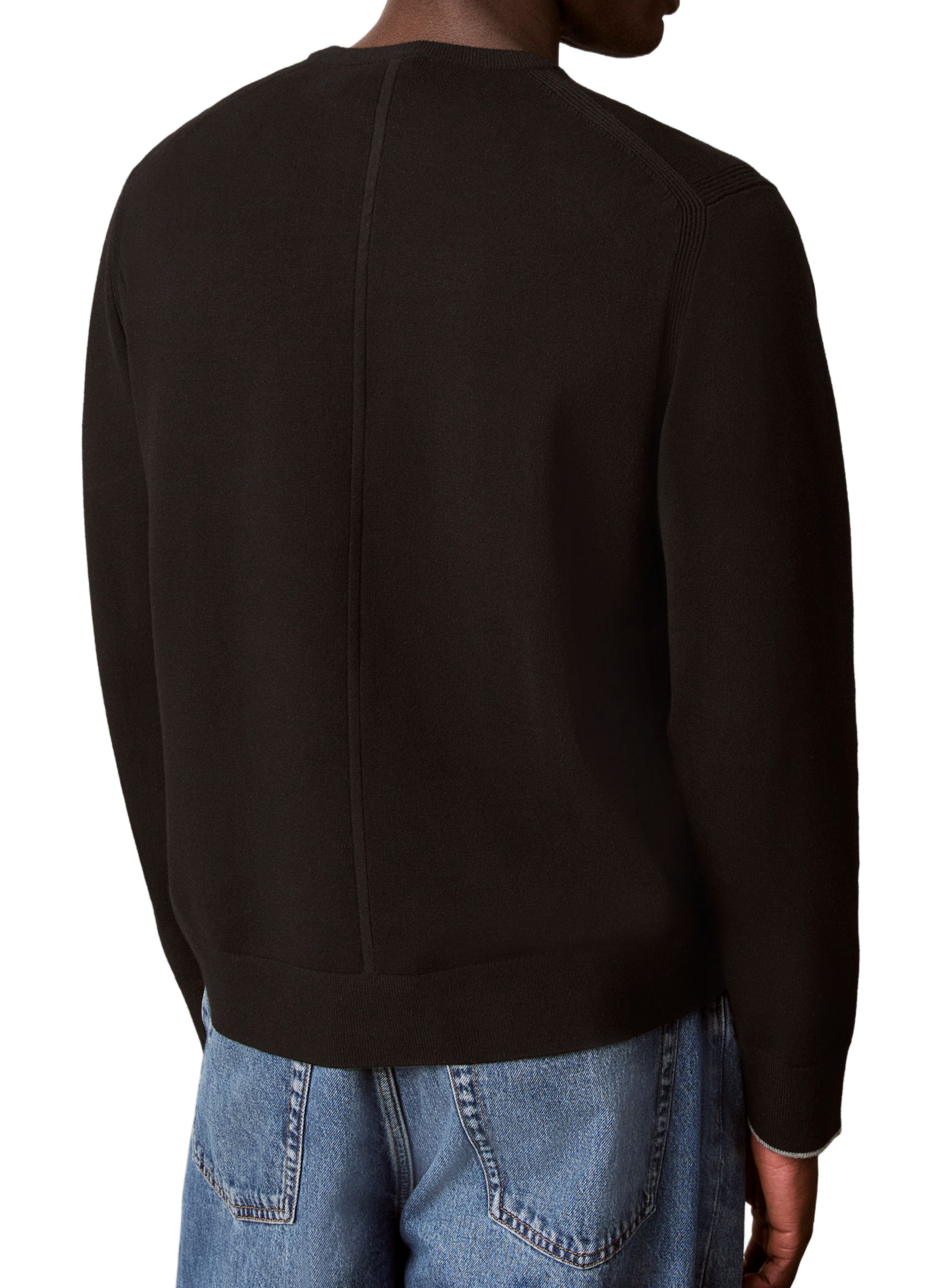 Pull manches longues à logo  CALVIN KLEIN Schwarz