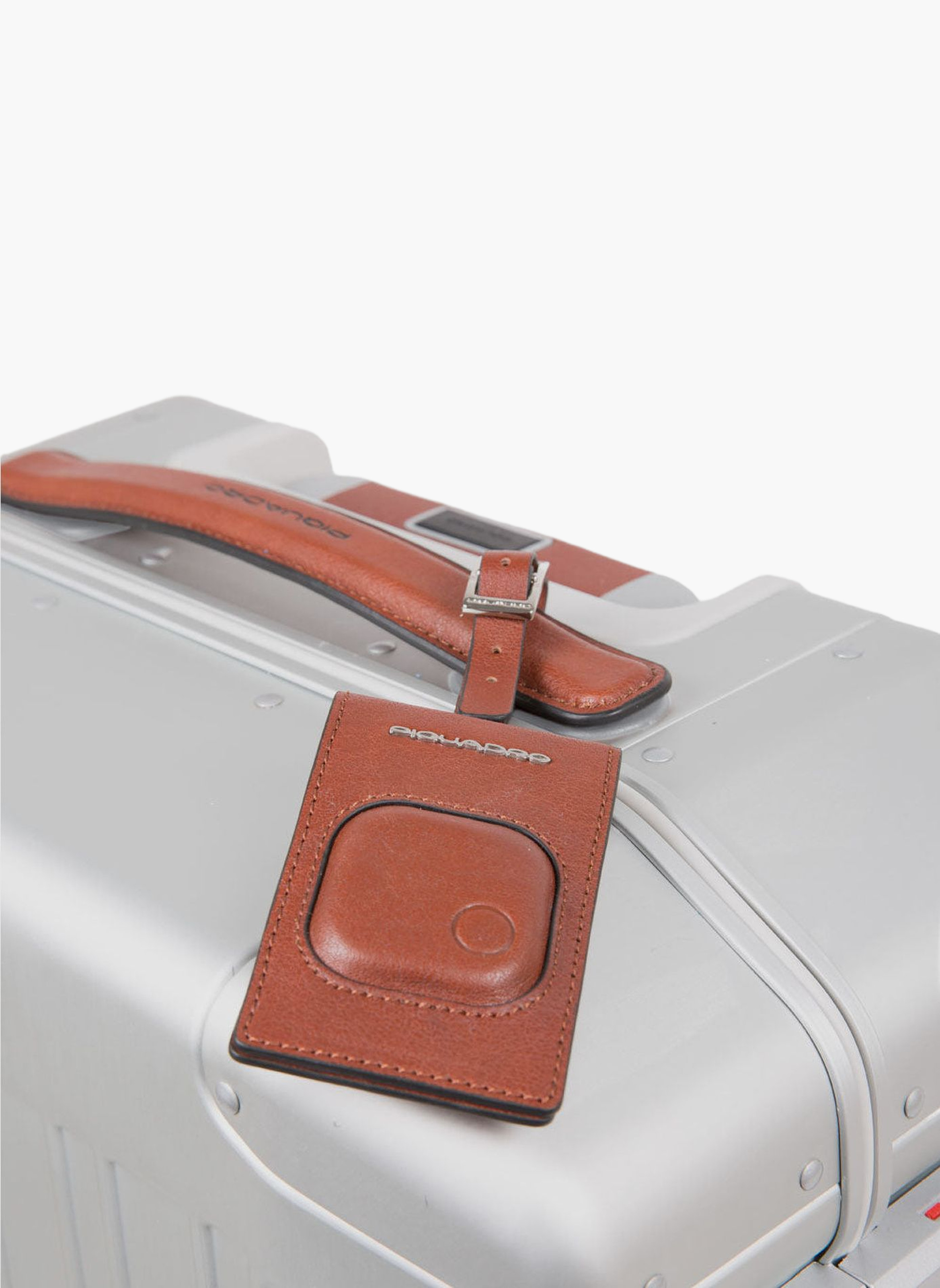 Aluminum cabin suitcase with tsa lock PIQUADRO Grey