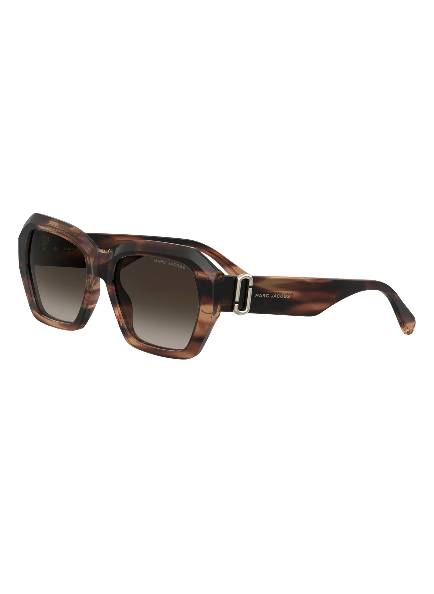 Lunettes de soleil The Square Geometrical MARC JACOBS Marron