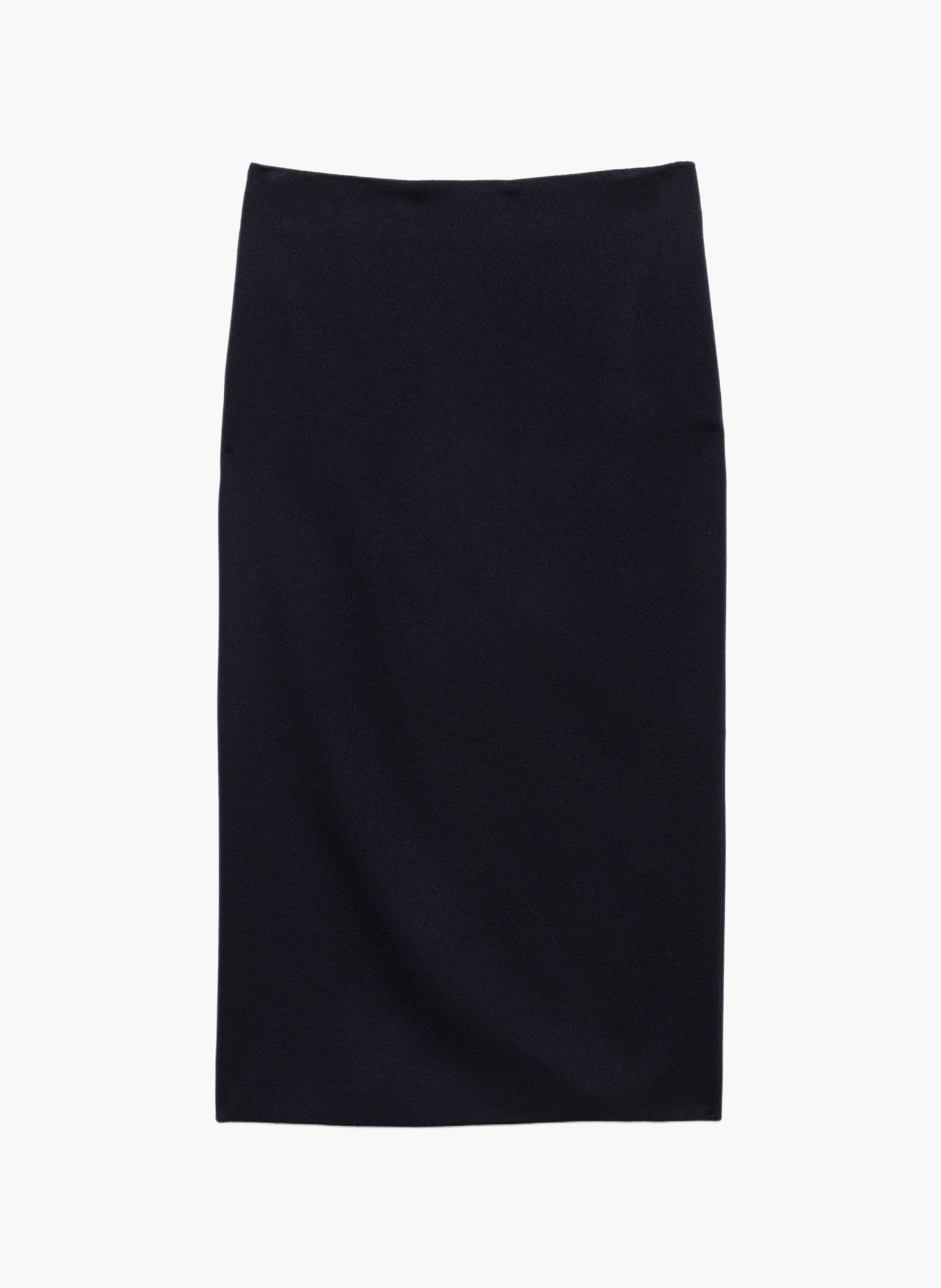 Jupe midi en cachemire double PRADA Bleu