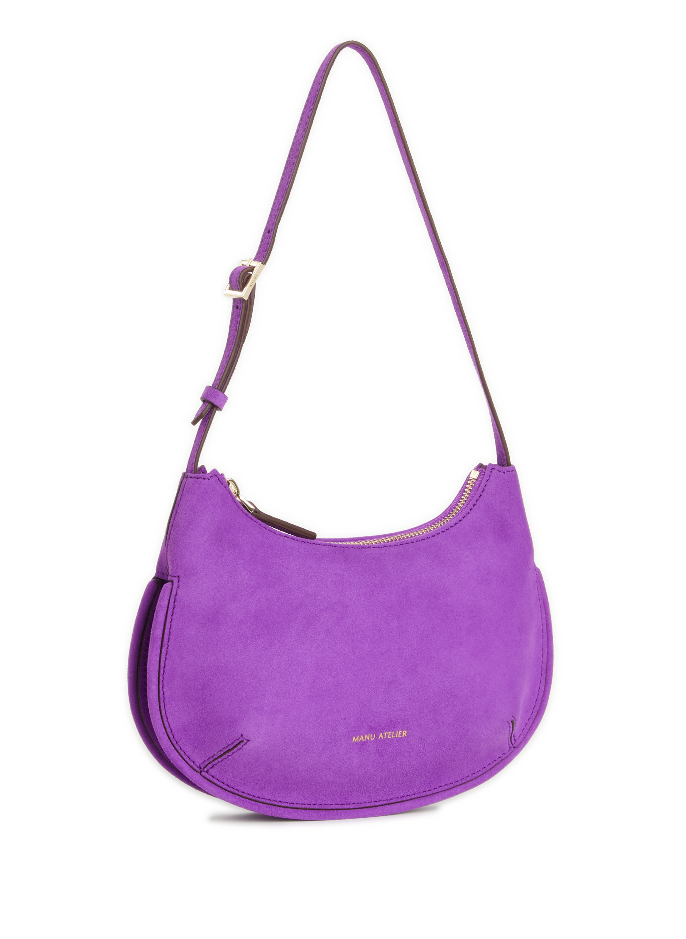 Sac à main Ilda en suède MANU ATELIER Violet
