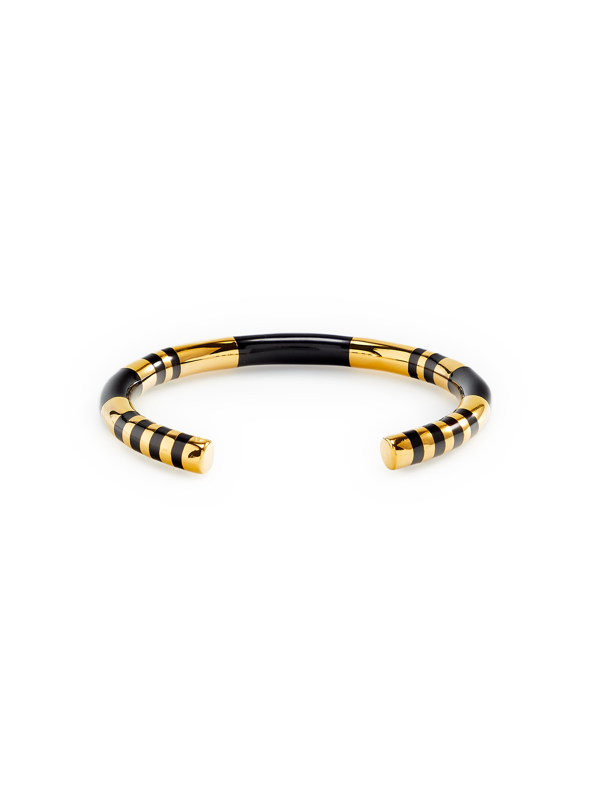 Bracelet jonc plaqué or  AURELIE BIDERMANN Noir