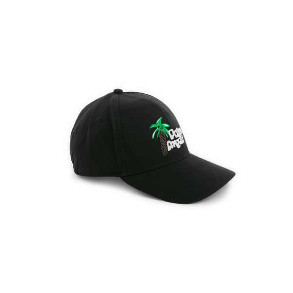 Palm Angels Sketchy Cotton Cap In Green