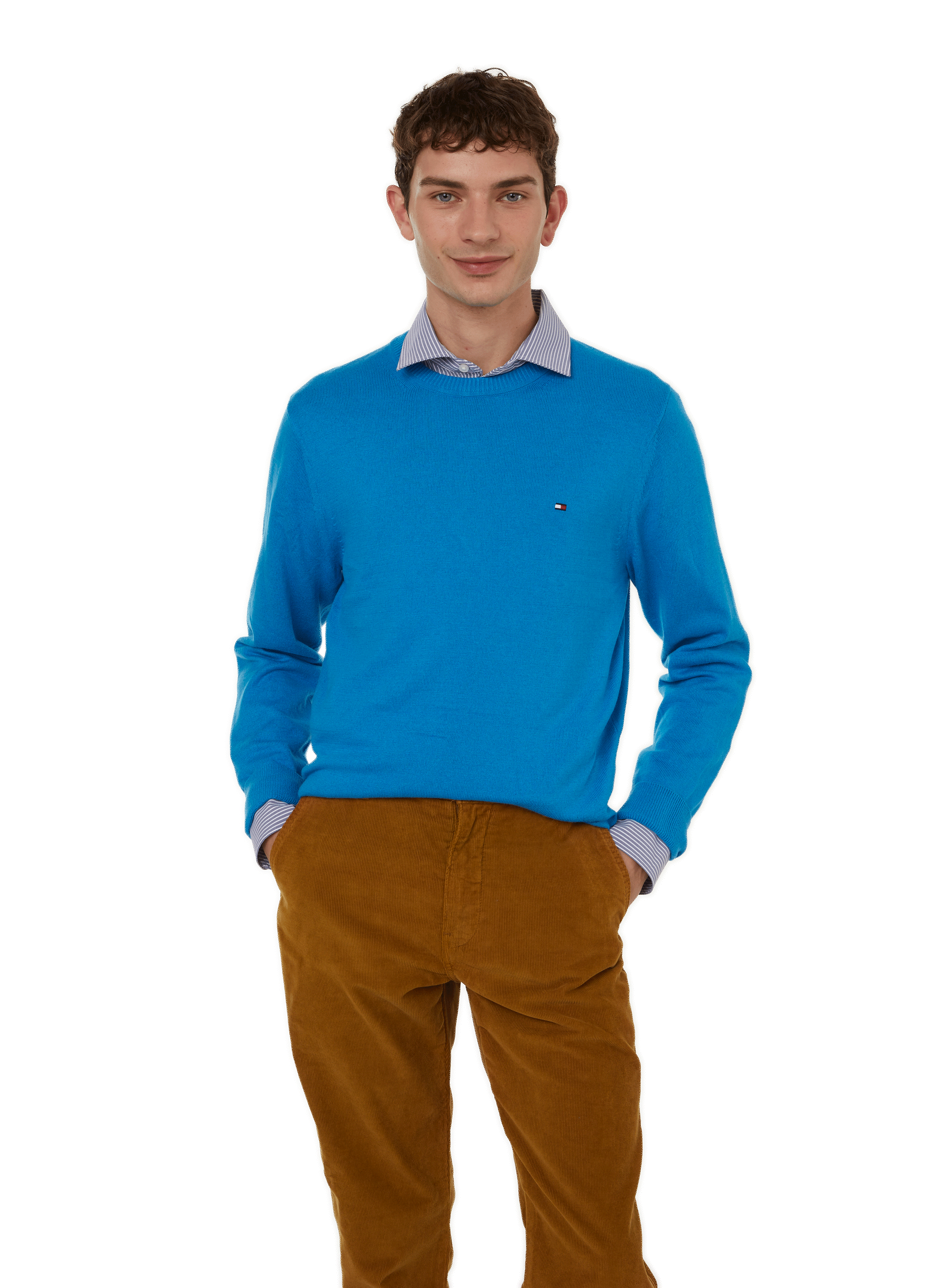 Pull en coton et cachemire mélangé