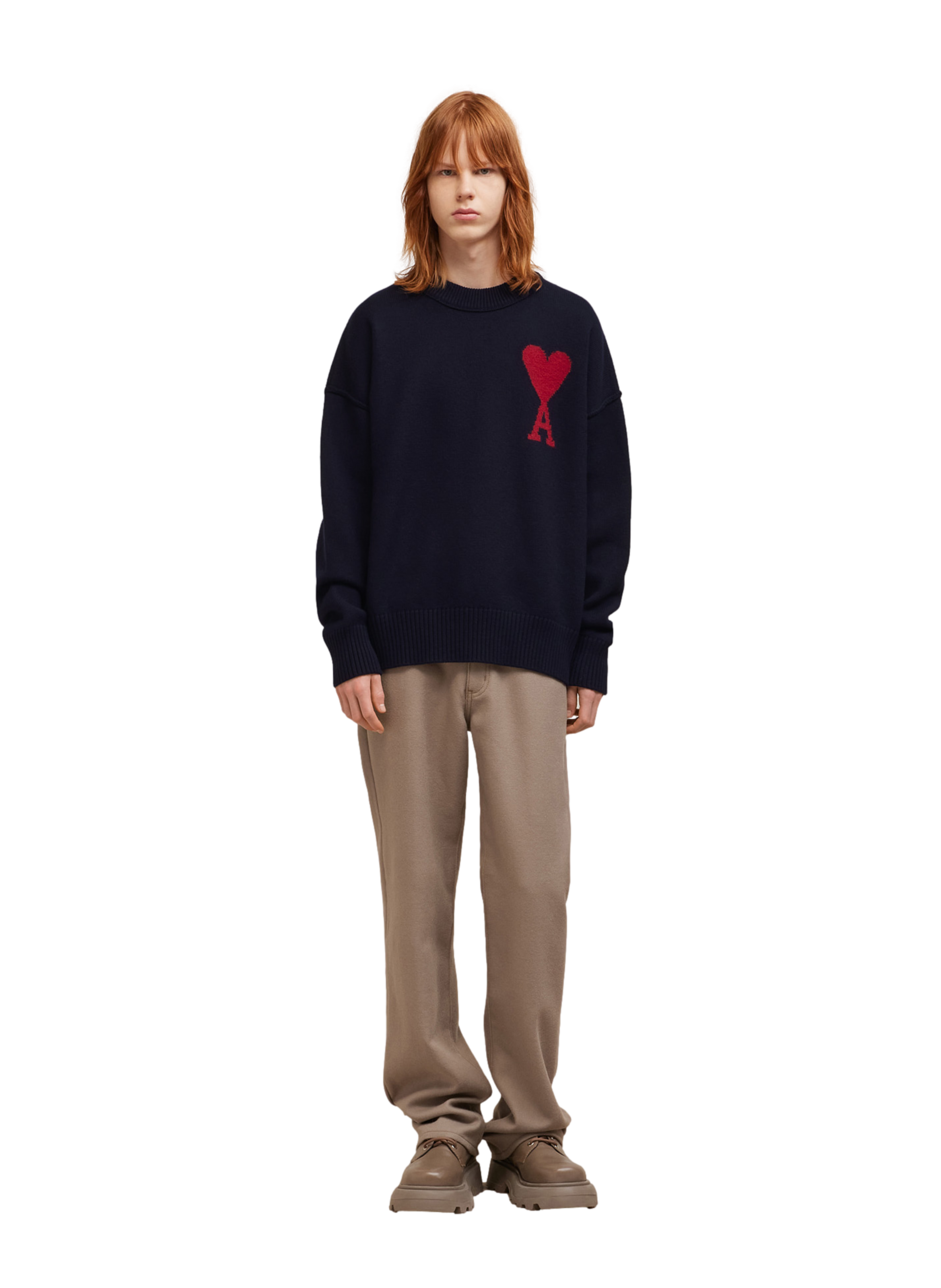 Sweat Graphique Rouge Monki - Taille L - Unisexe - 83% Coton