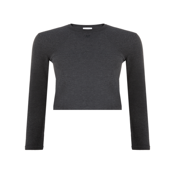Courrèges Wool And Cotton-blend Jumper In Black