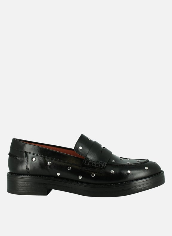 Mocassins à studs en cuir mirnou Noir by JONAK JONAK Mocassins à studs en cuir mirnou Noir