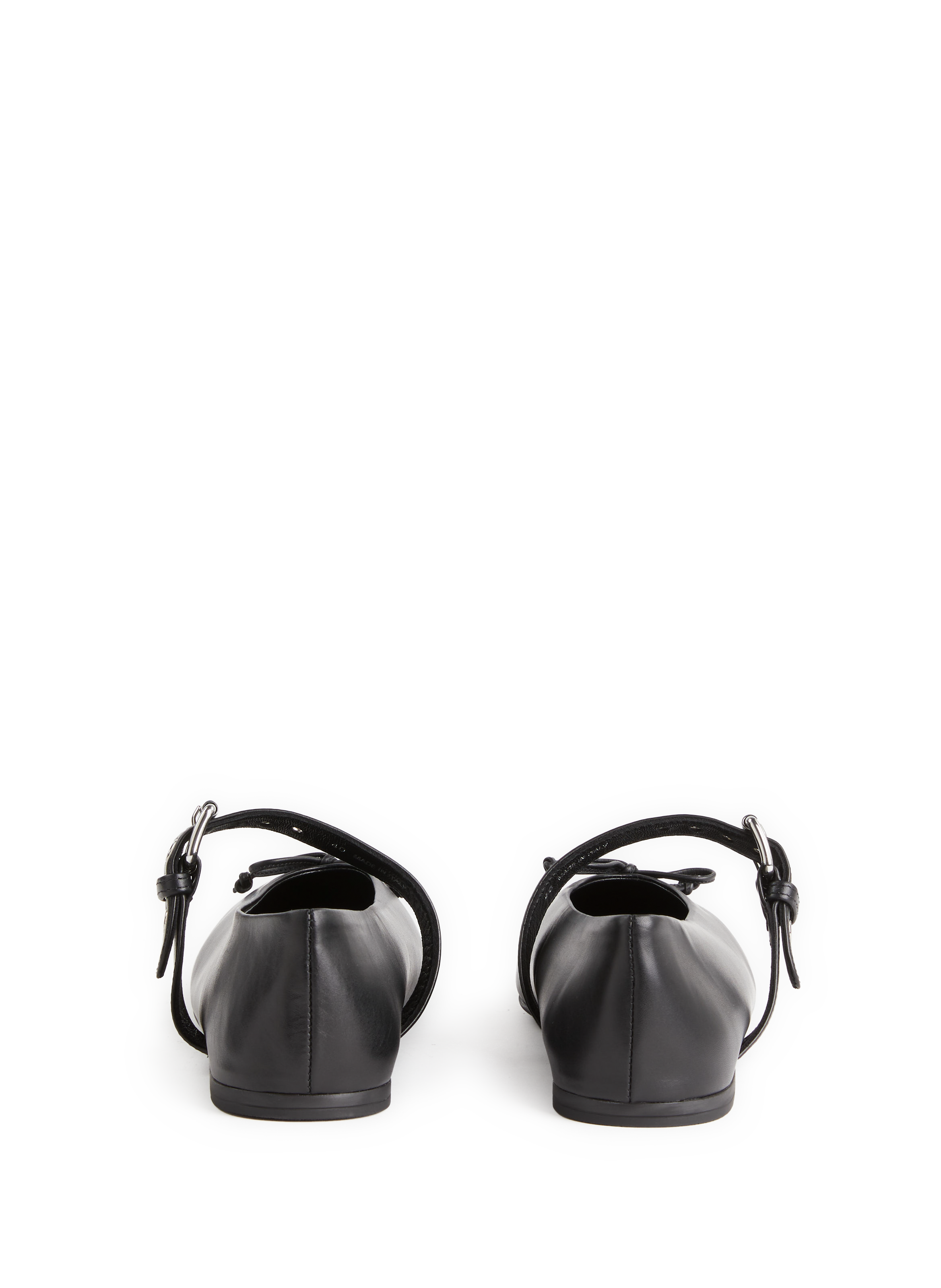 Ballerines en cuir  MIU MIU Noir