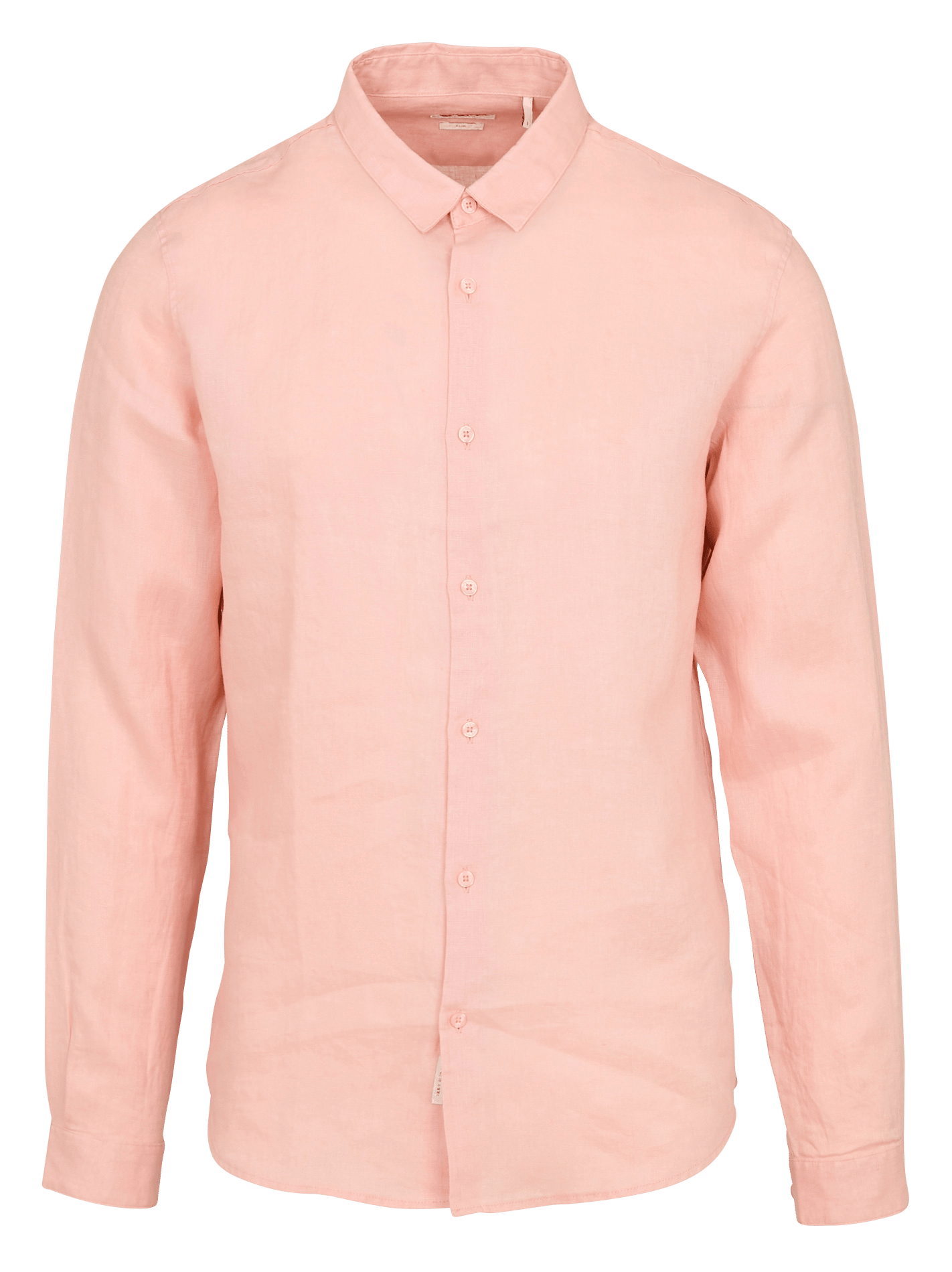 Chemise slim-fit en lin IKKS Rose