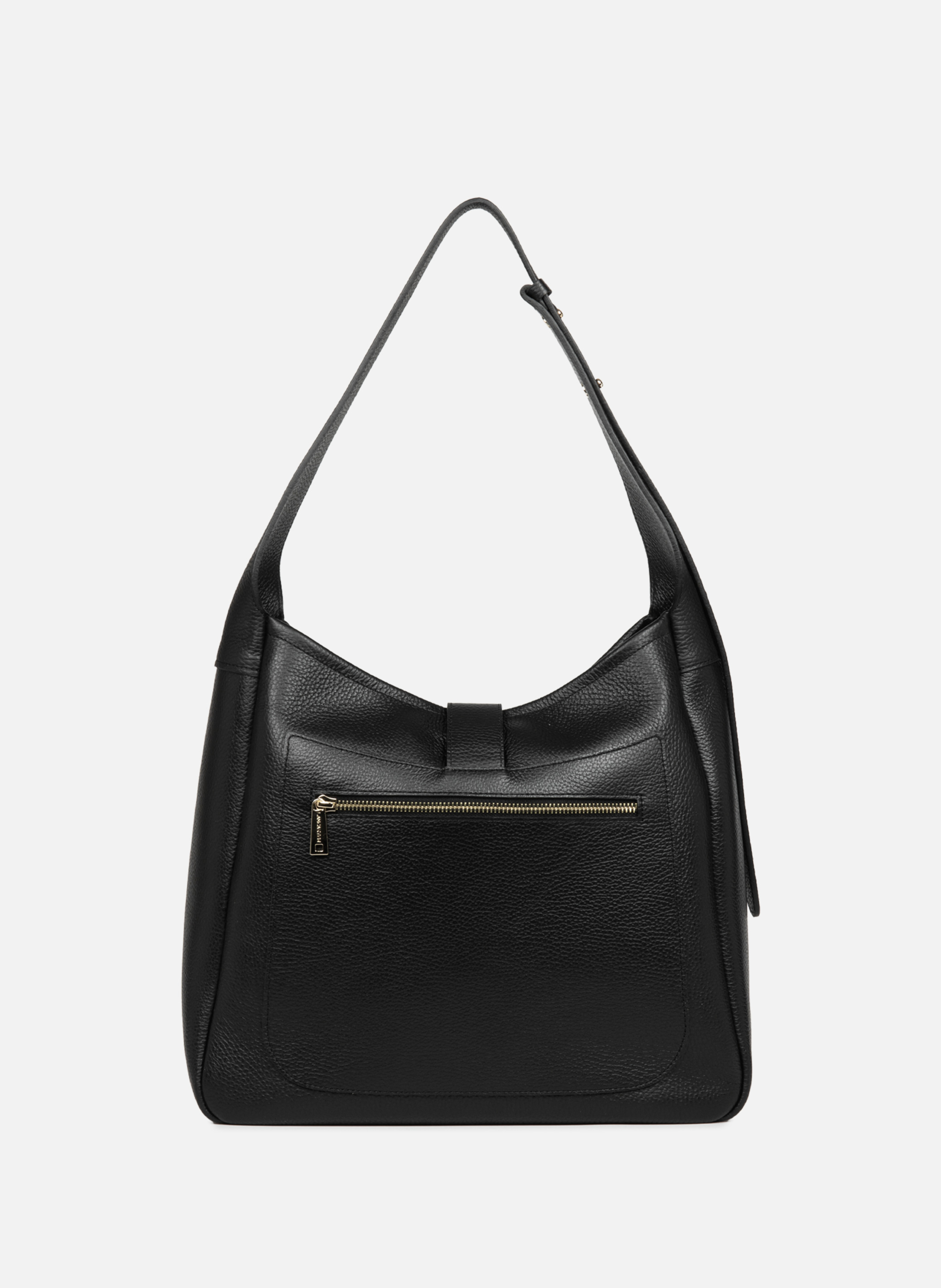 Grand sac seau - top double Noir