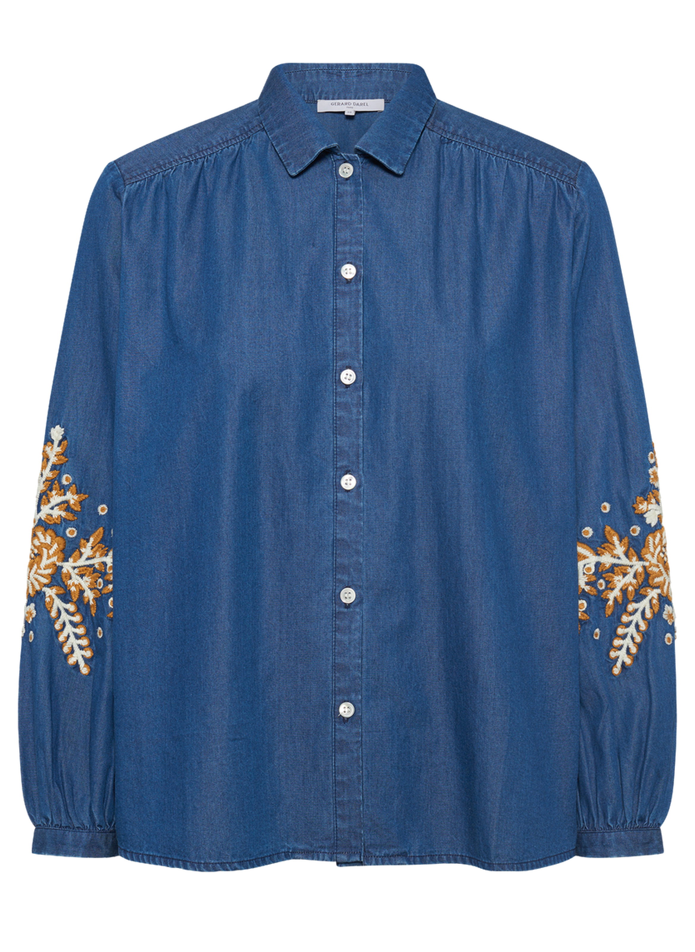 Chemise en jean à broderies - amelie GERARD DAREL Bleu