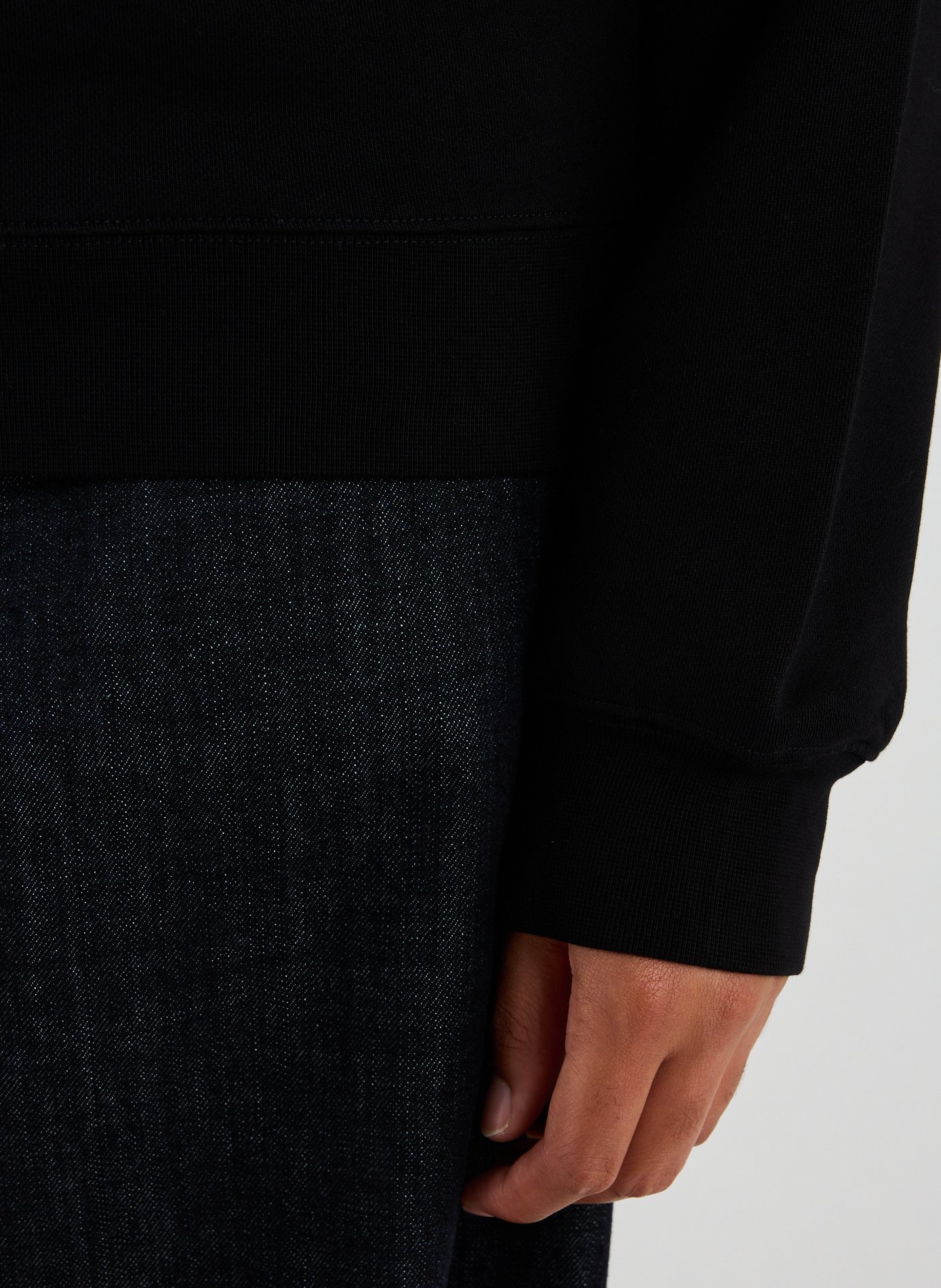 Loose-fit cotton sweatshirt JACQUEMUS Black