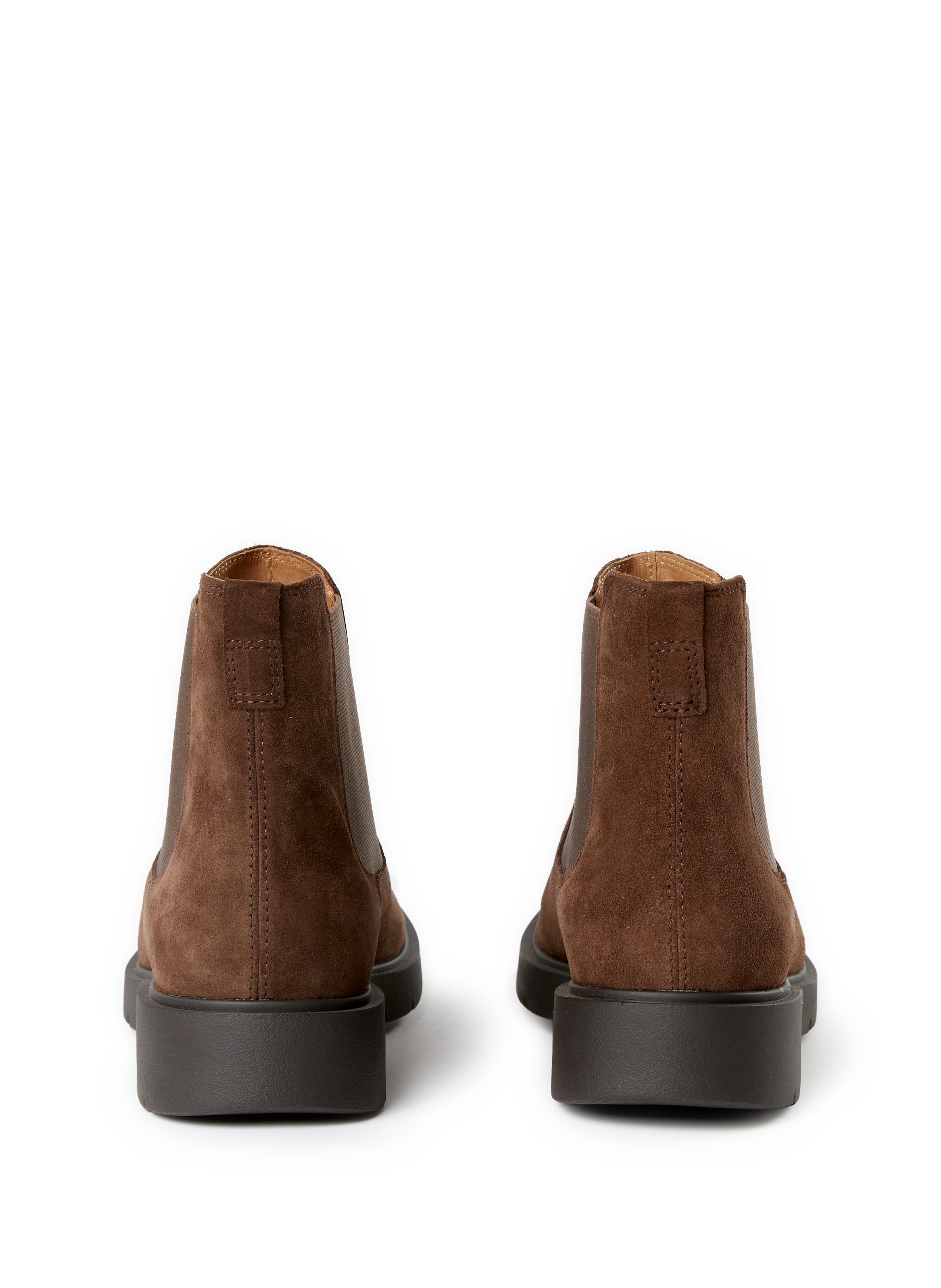 Mixed leather ankle boots GEOX Brown