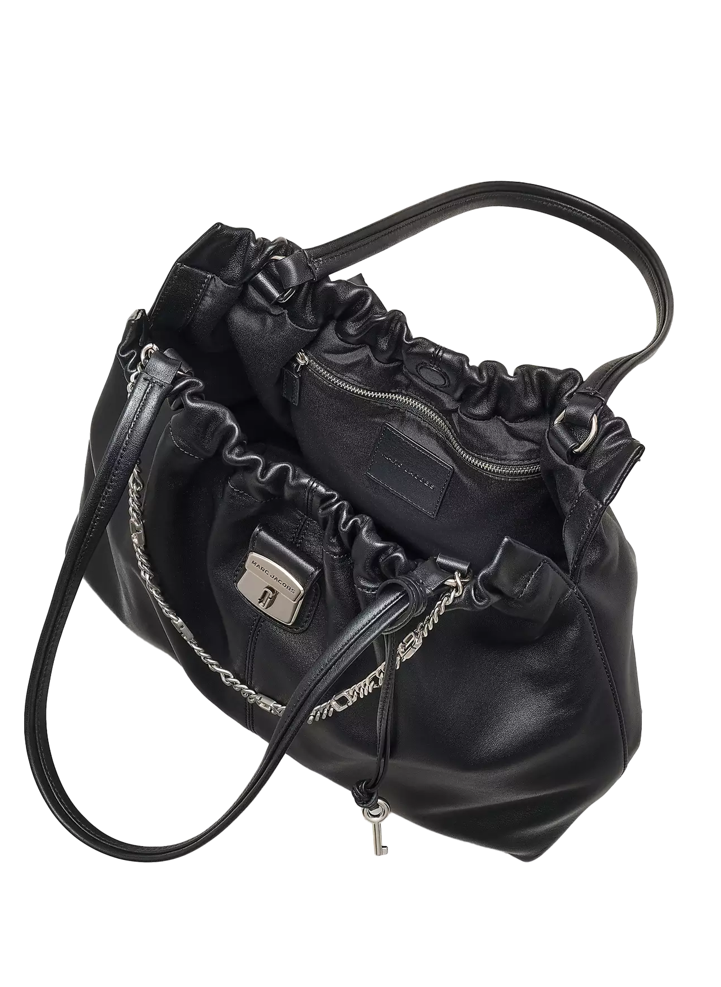 Sac The Cristina Tote en cuir MARC JACOBS Noir