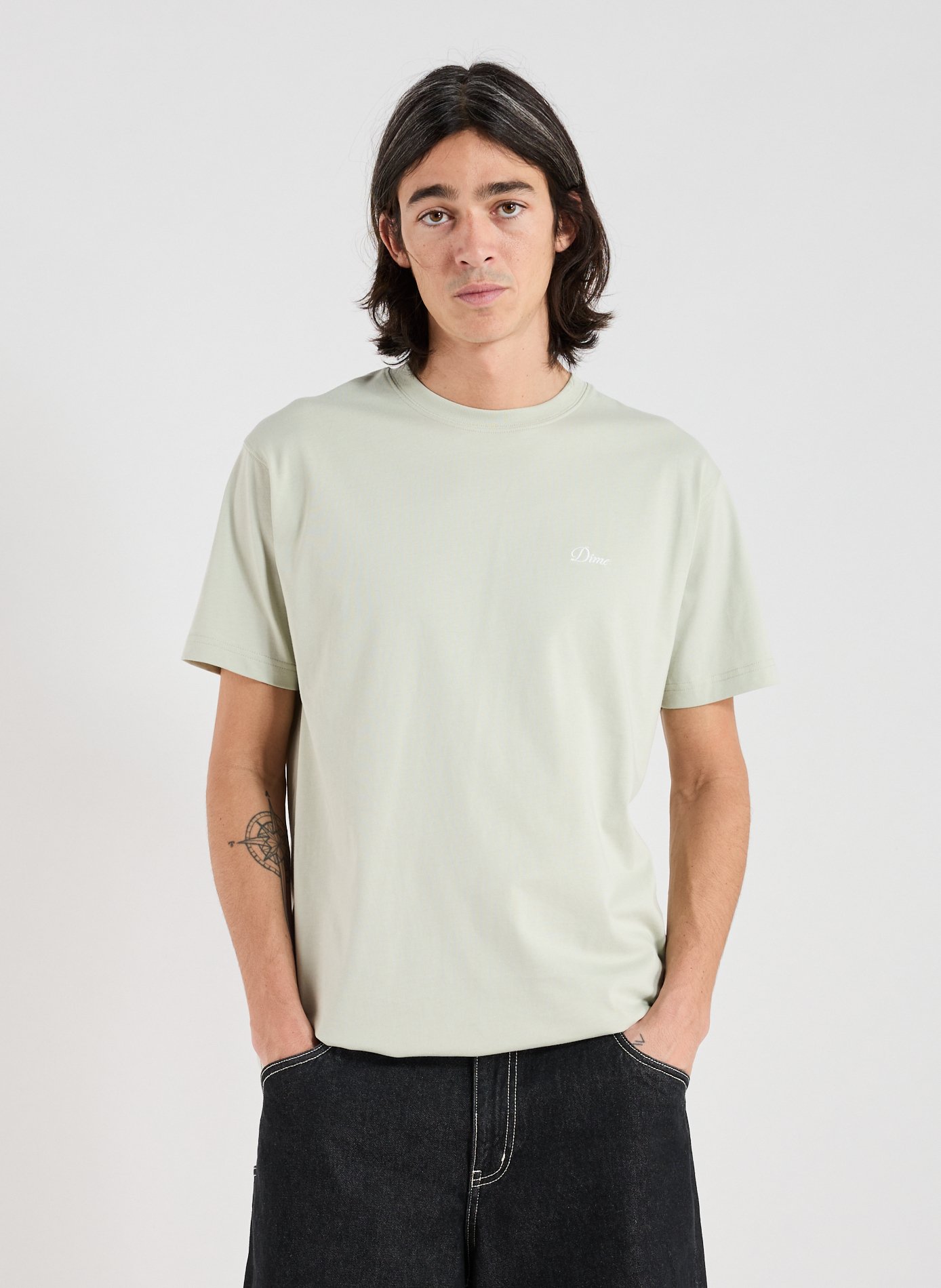 T-shirt col rond en coton Marron by DIME DIME T-shirt col rond en coton Marron