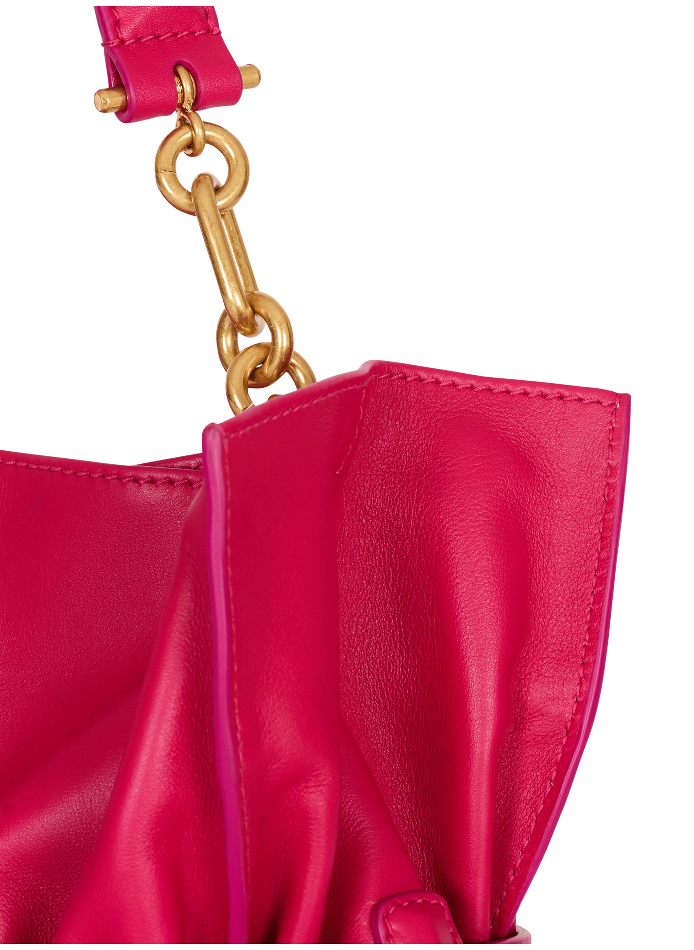 Sac anthem medium en cuir de veau BALMAIN Rose