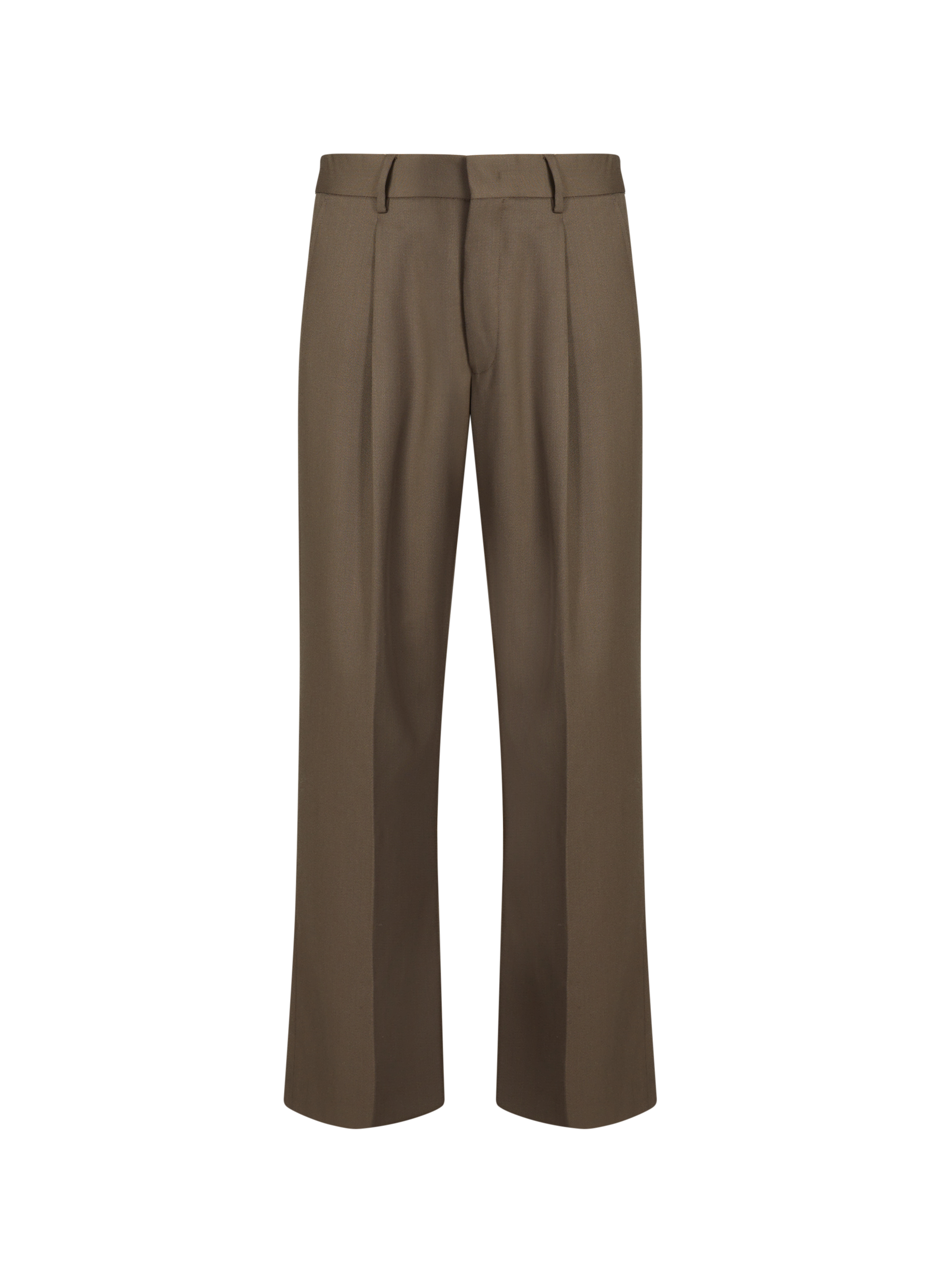 Straight wool-blend trousers  NN.07 Brown