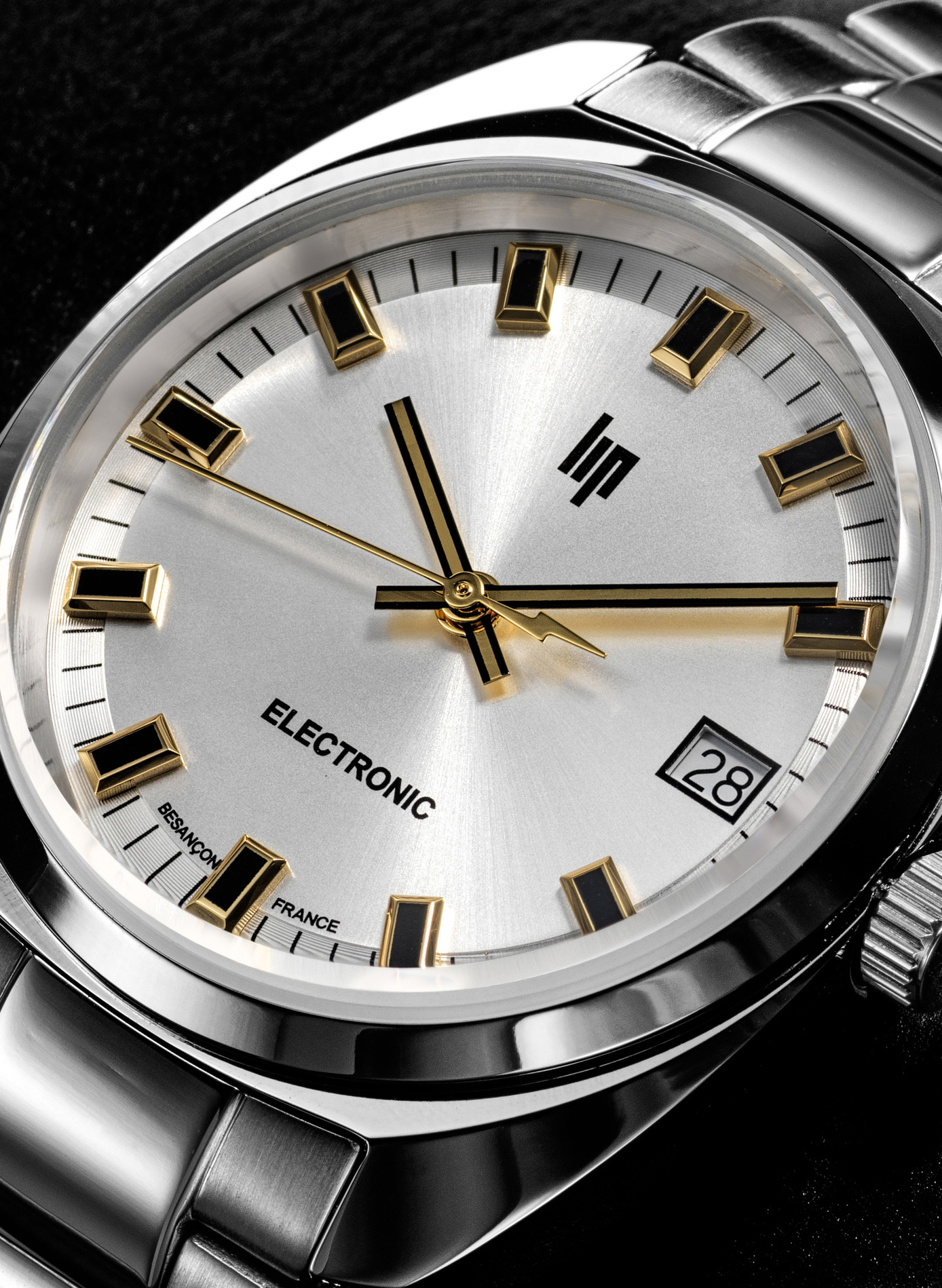 Montre quartz en acier LIP Argent