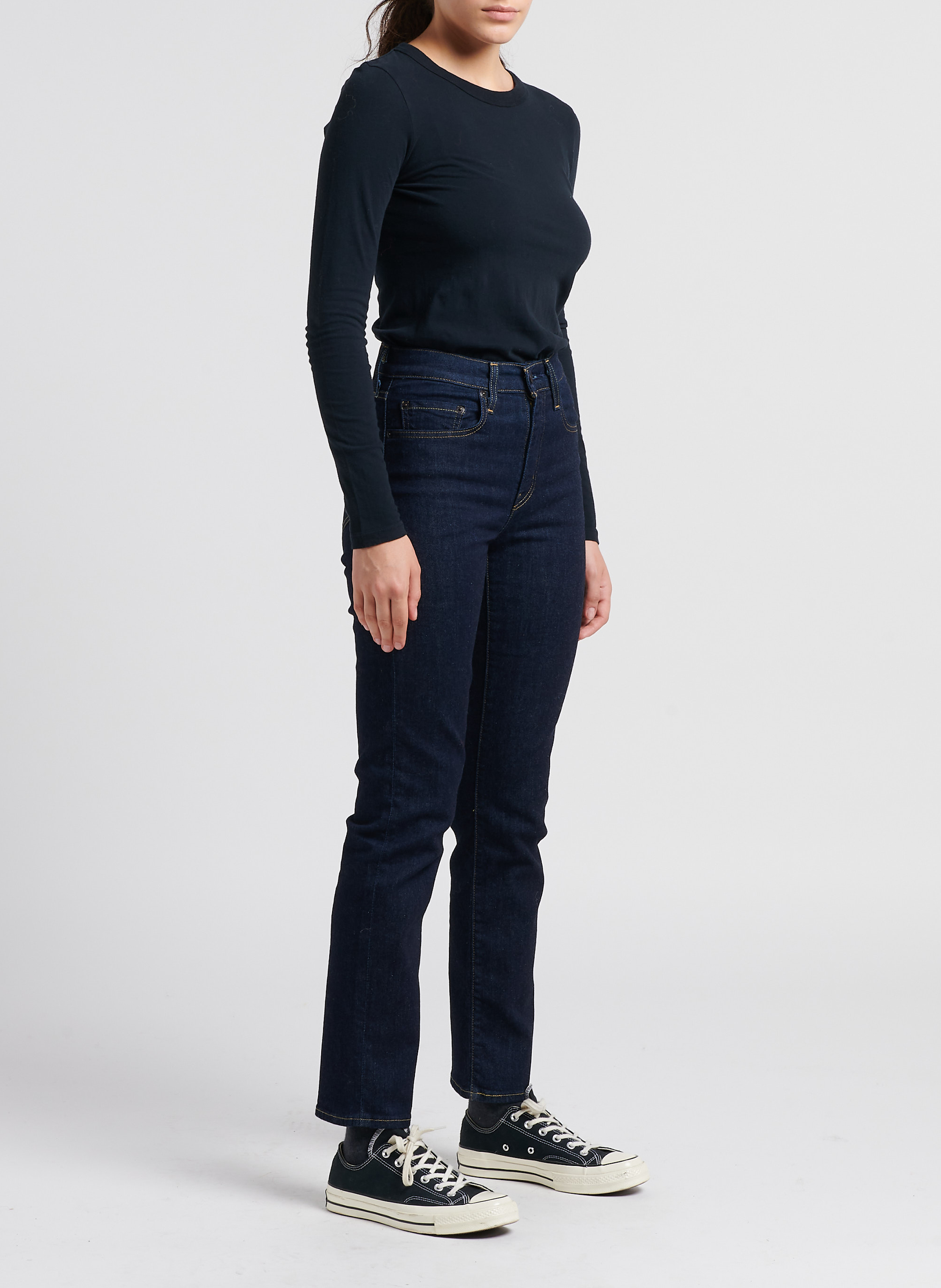 Tee-shirt à col rond en coton gamipy AMERICAN VINTAGE Noir