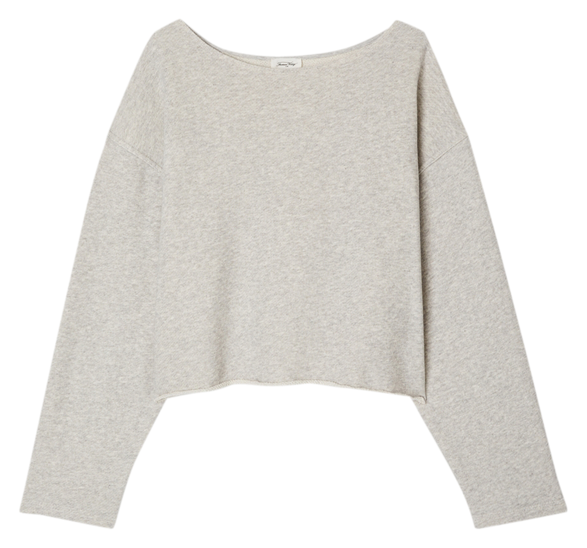 Sweat col bateau en coton bio kodytown AMERICAN VINTAGE Gris